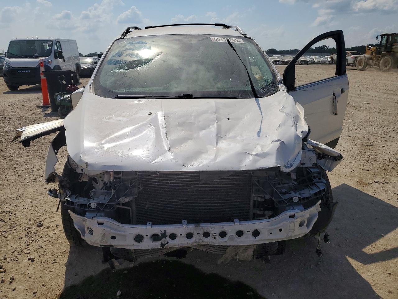 2014 Ford Escape Titanium White vin: 1FMCU9J91EUC37174