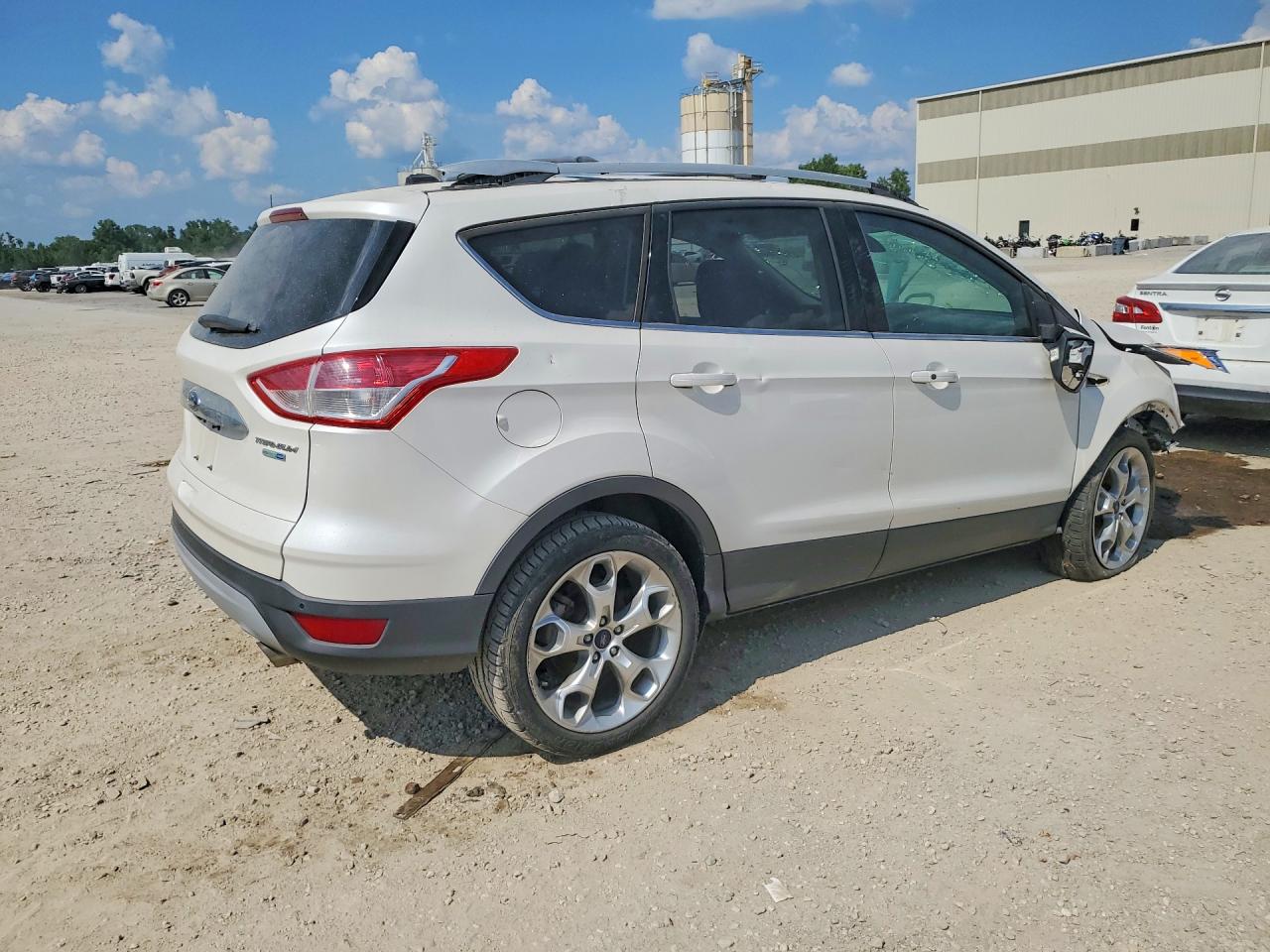 2014 Ford Escape Titanium White vin: 1FMCU9J91EUC37174