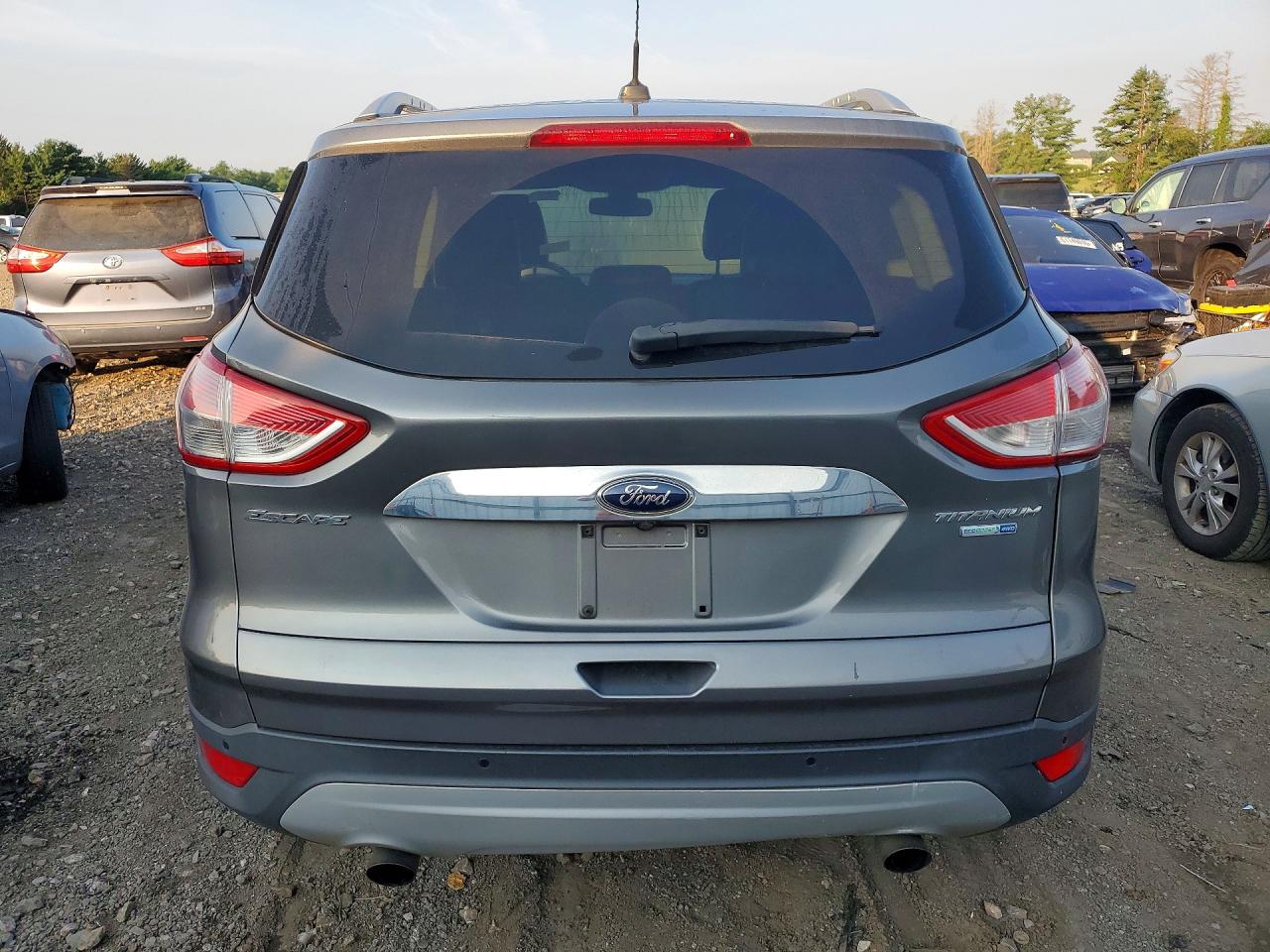 2014 Ford Escape Titanium Серый vin: 1FMCU9J91EUD48114