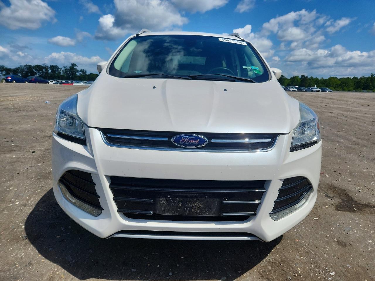 2014 Ford Escape Titanium White vin: 1FMCU9J91EUE31803