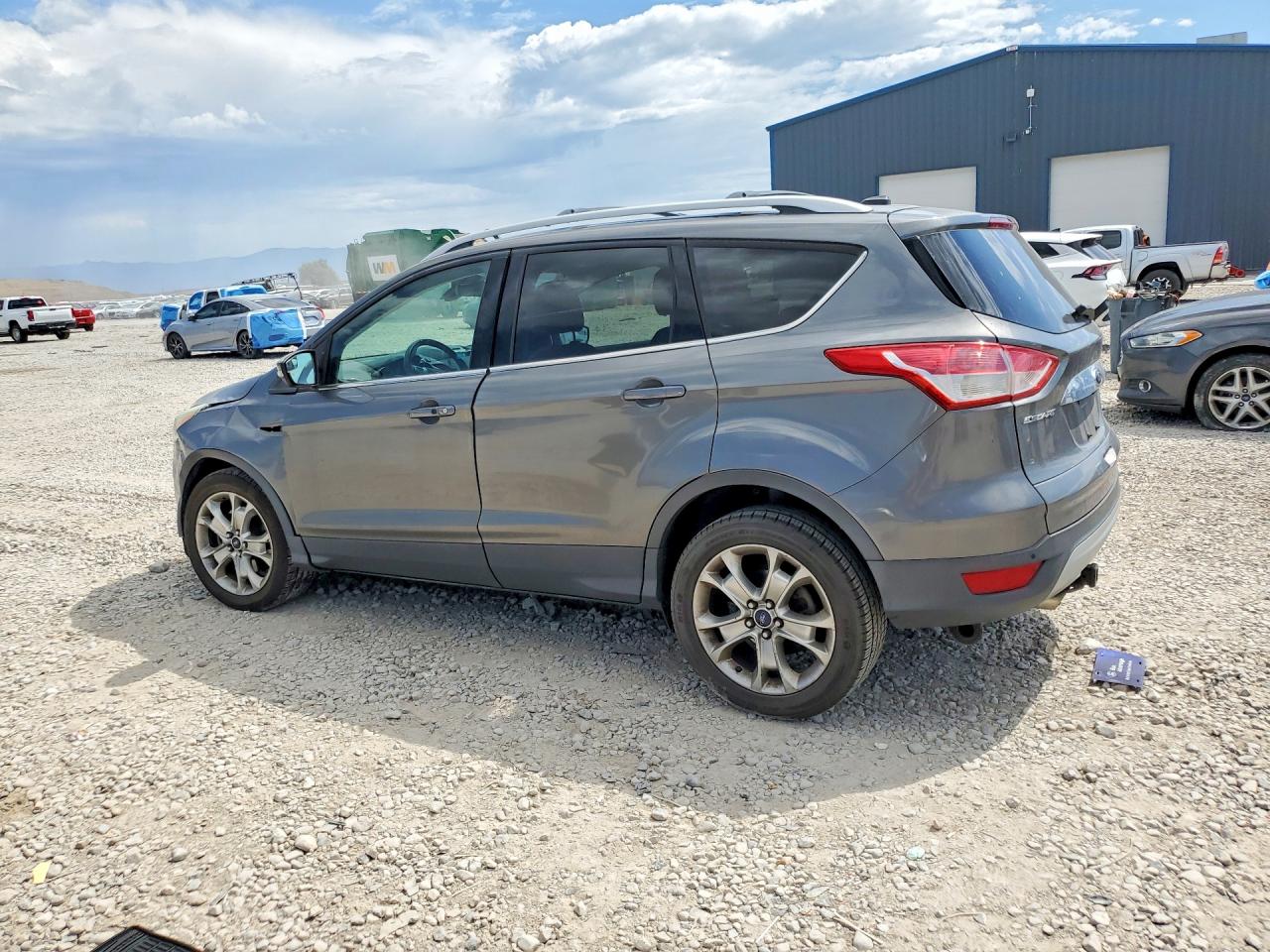 2014 Ford Escape Titanium Серый vin: 1FMCU9J91EUE45457