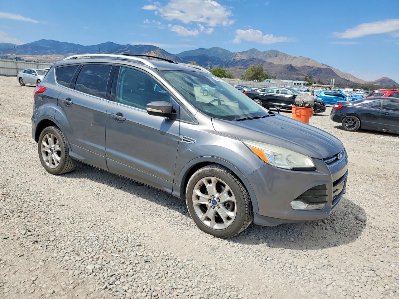 2014 Ford Escape Titanium Серый vin: 1FMCU9J91EUE45457
