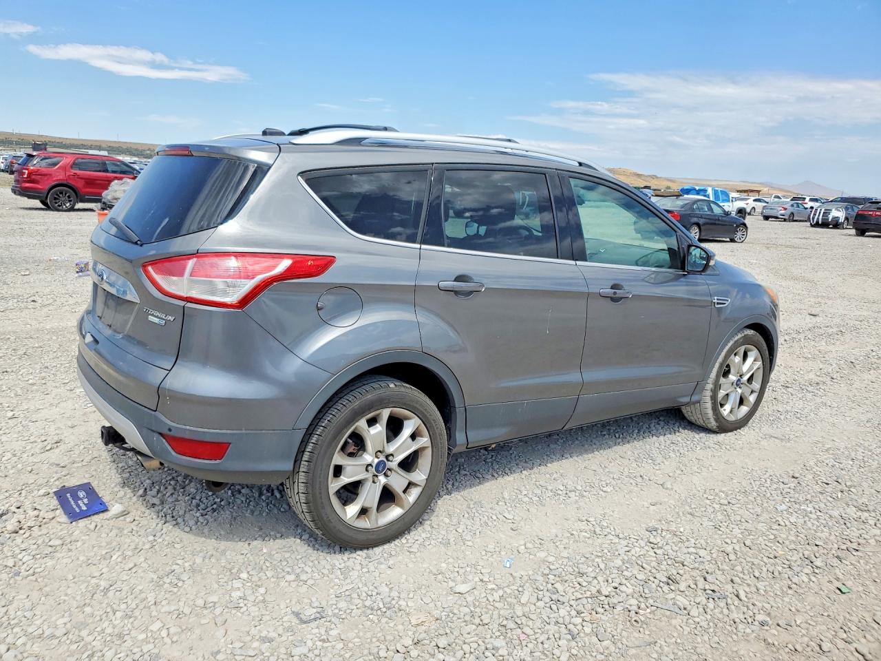 2014 Ford Escape Titanium Серый vin: 1FMCU9J91EUE45457