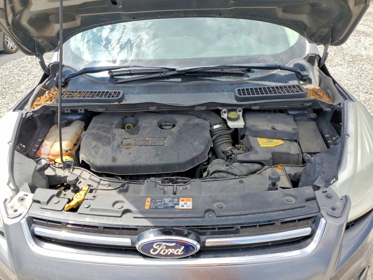 2014 Ford Escape Titanium Серый vin: 1FMCU9J91EUE45457