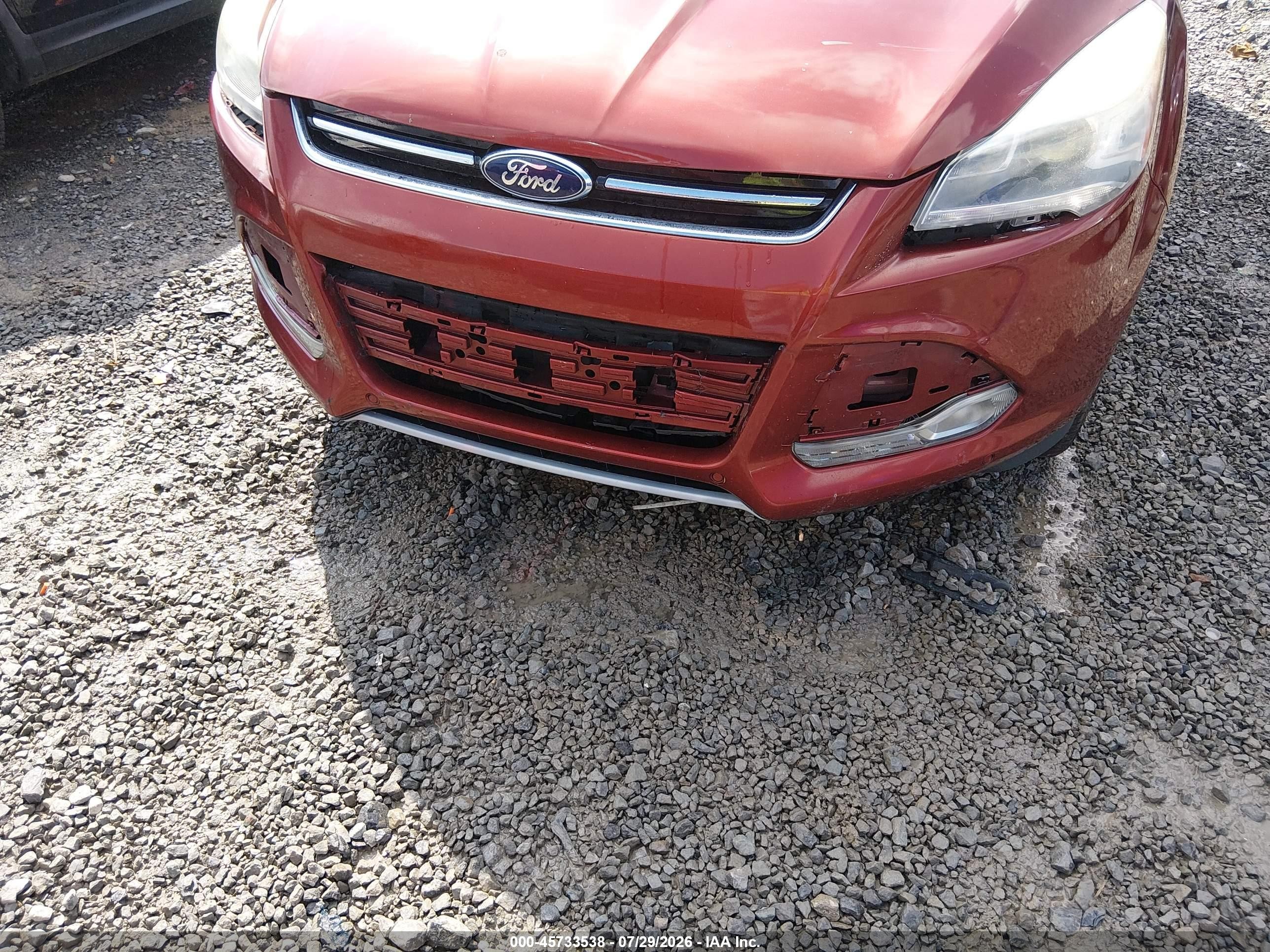 2015 Ford Escape Titanium Красный vin: 1FMCU9J91FUB17943