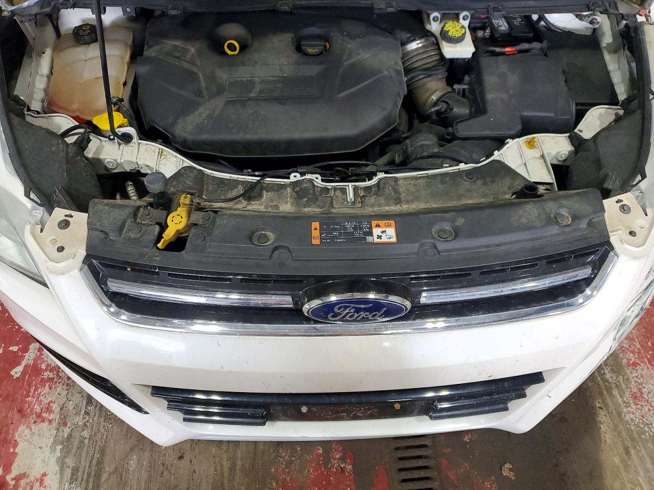 2015 Ford Escape Titanium White vin: 1FMCU9J91FUB53812