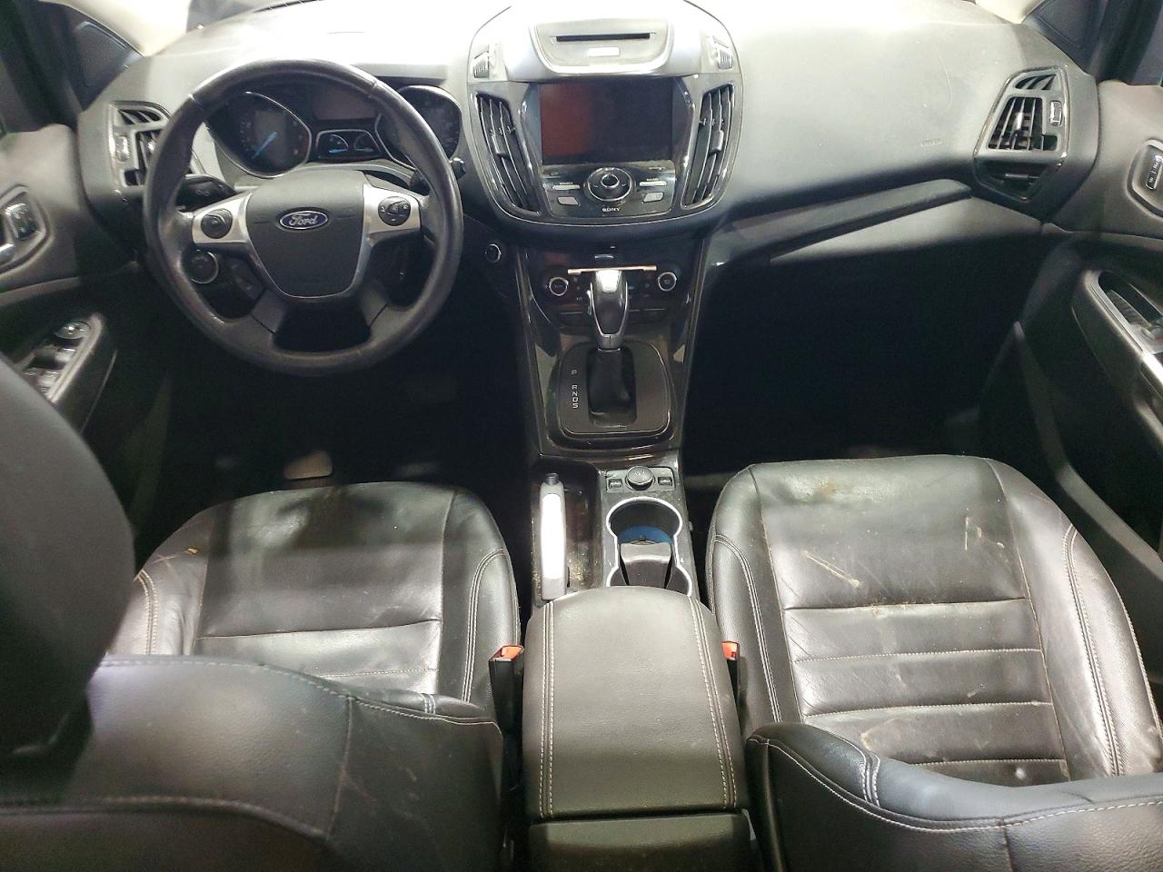 2015 Ford Escape Titanium White vin: 1FMCU9J91FUB53812