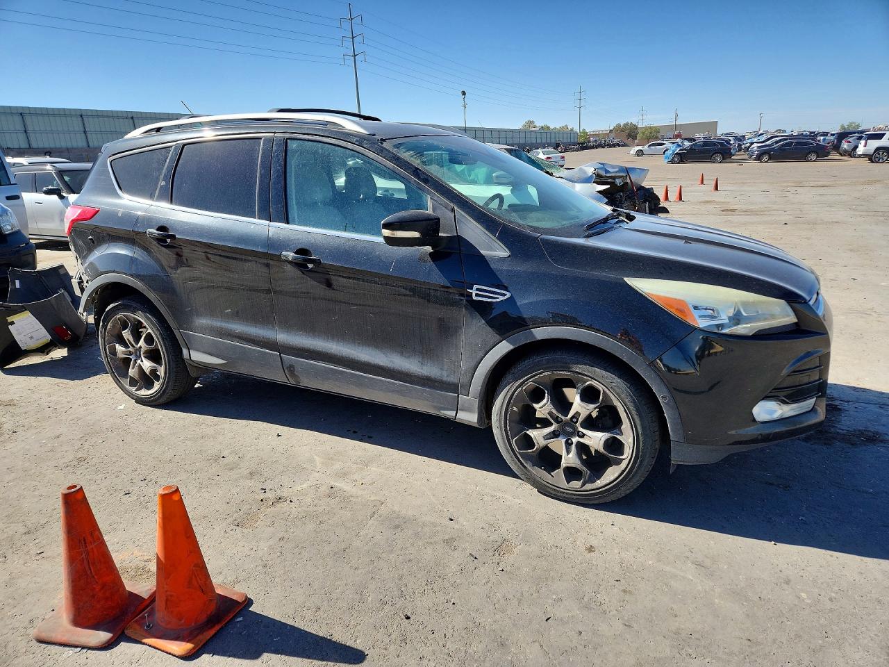 2015 Ford Escape Titanium Черный vin: 1FMCU9J91FUB72859