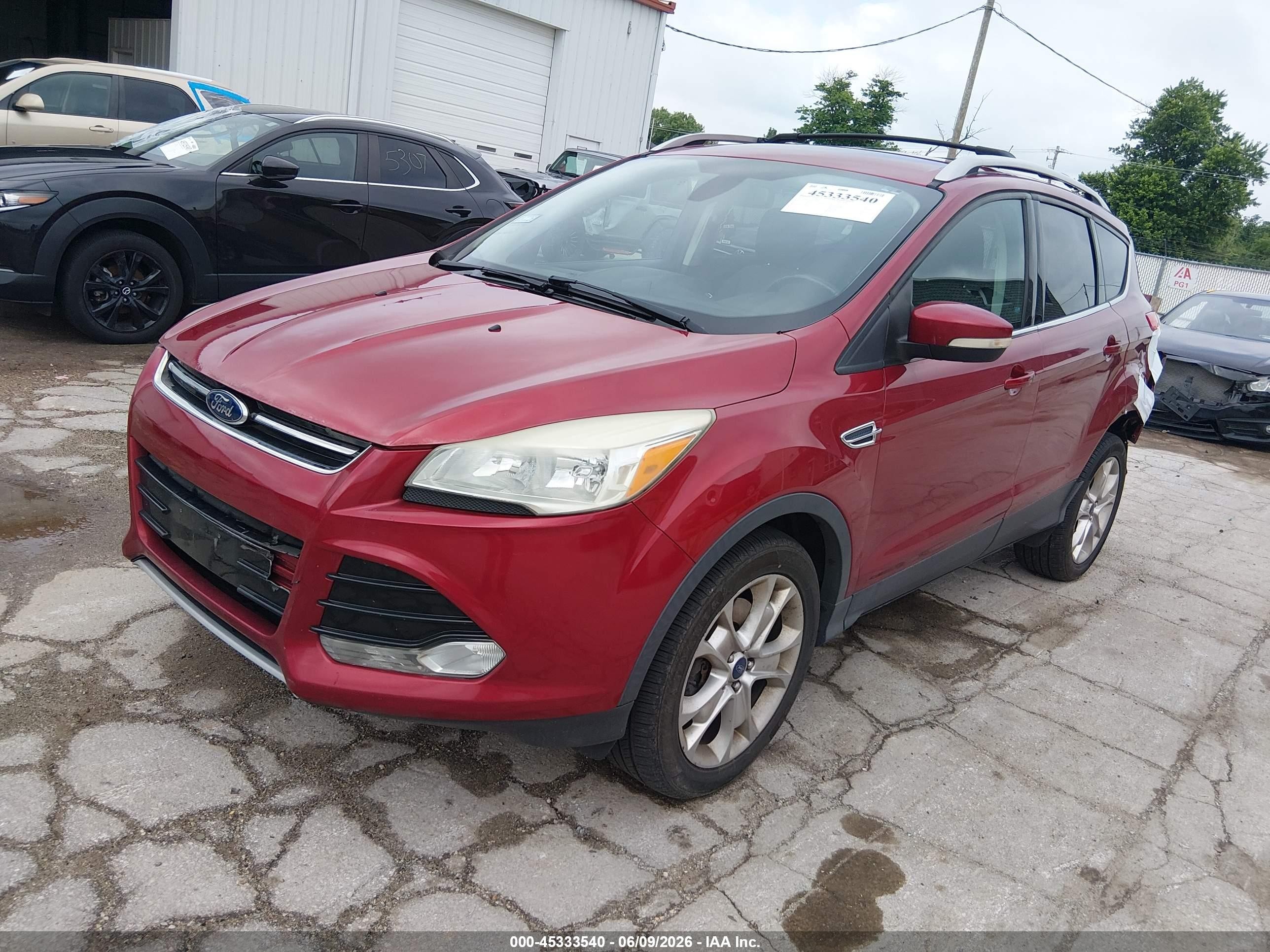 2015 Ford Escape Titanium Red vin: 1FMCU9J91FUC00353