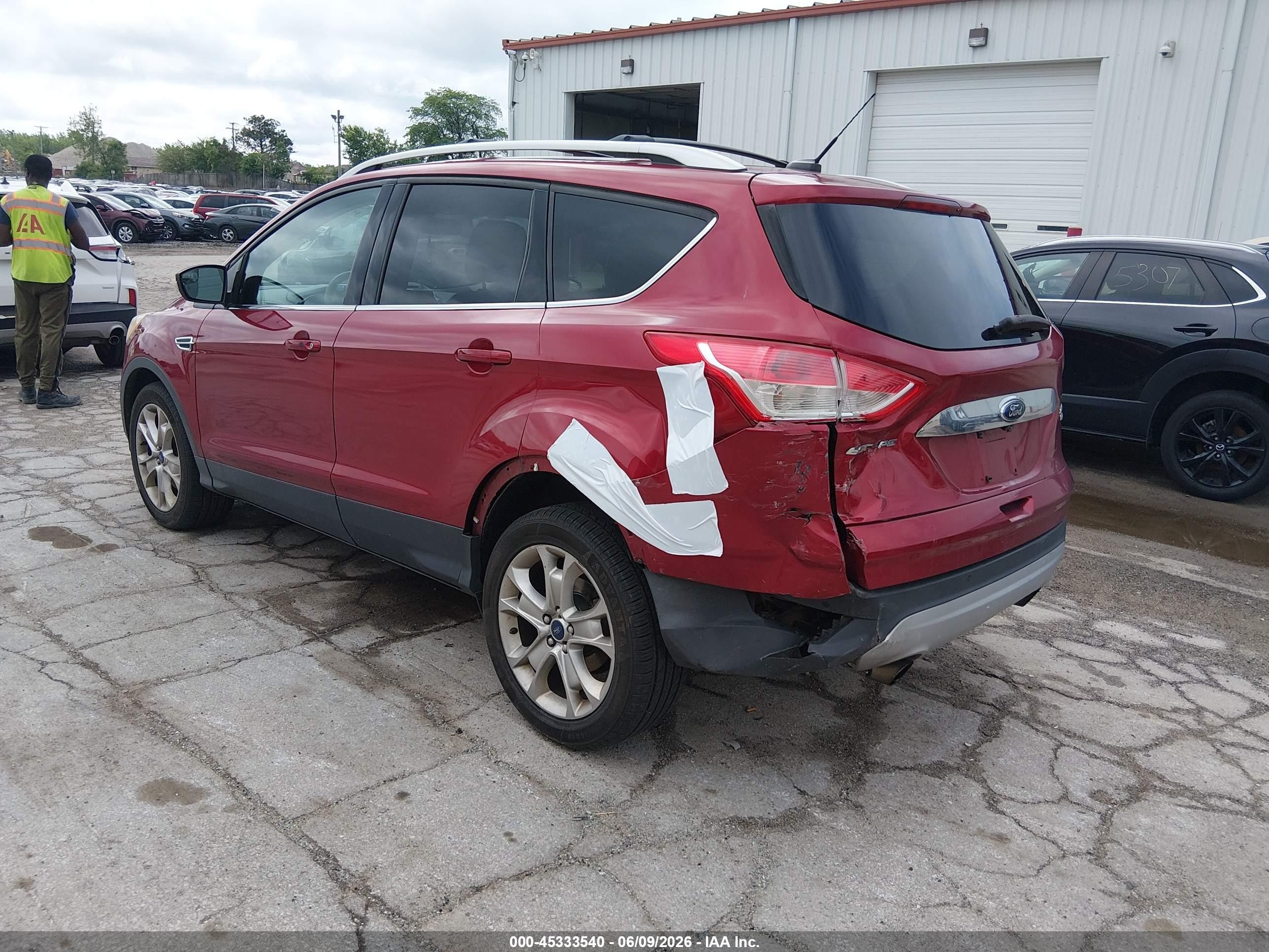 2015 Ford Escape Titanium Red vin: 1FMCU9J91FUC00353