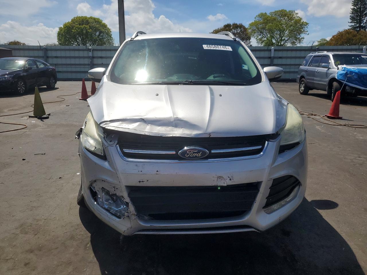 2015 Ford Escape Titanium Silver vin: 1FMCU9J91FUC40559