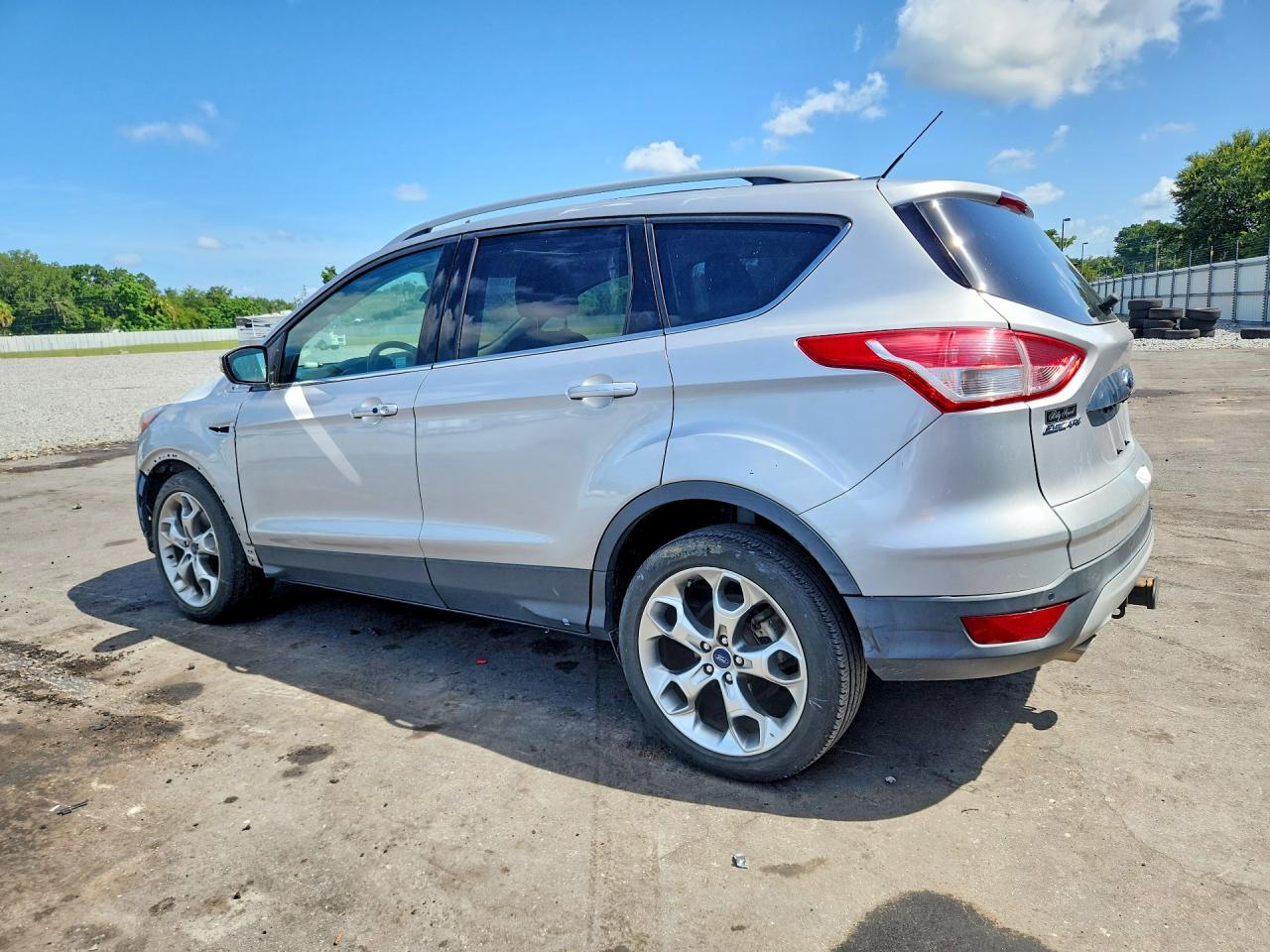 2015 Ford Escape Titanium Silver vin: 1FMCU9J91FUC46605