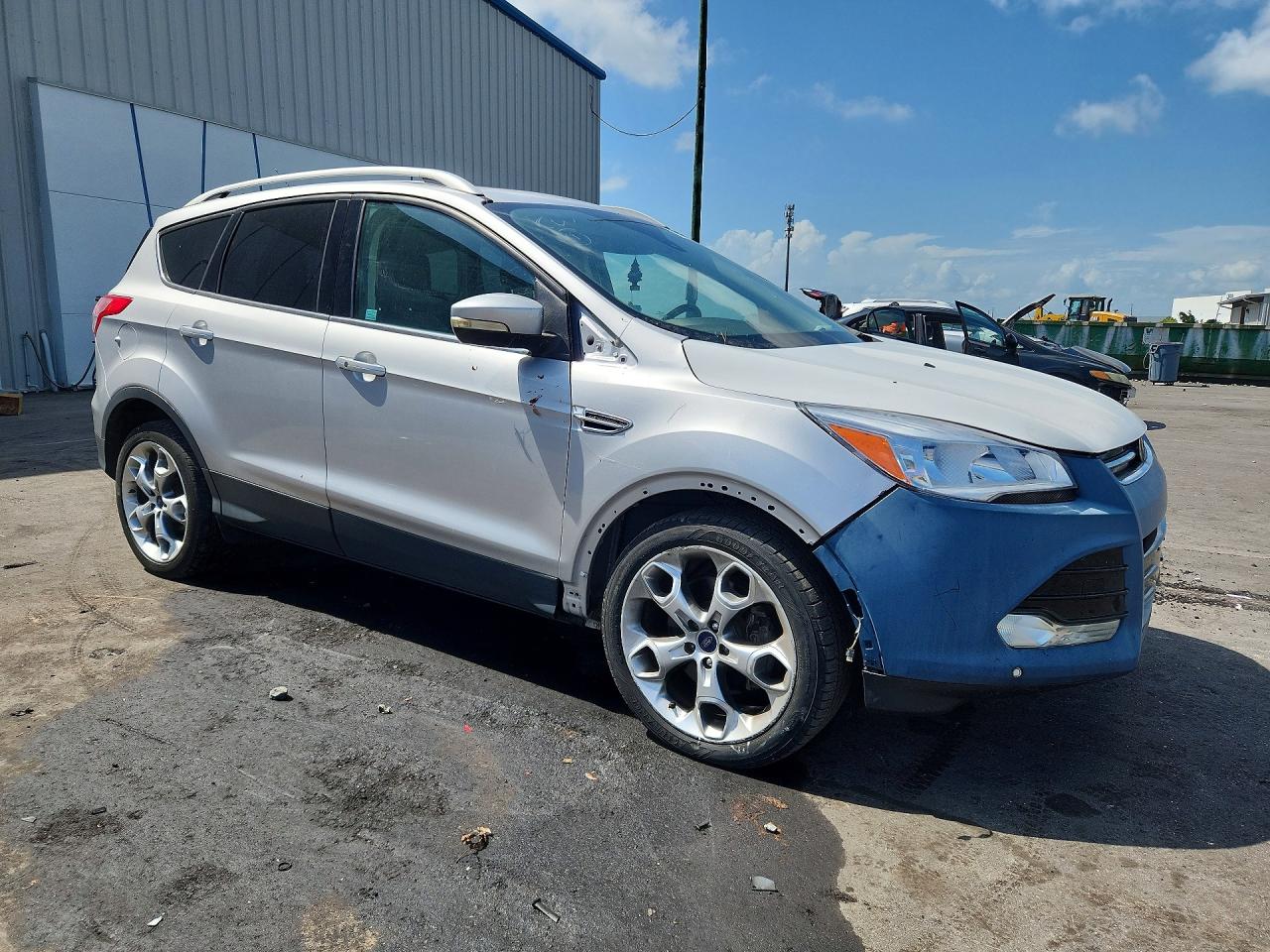 2015 Ford Escape Titanium Silver vin: 1FMCU9J91FUC46605