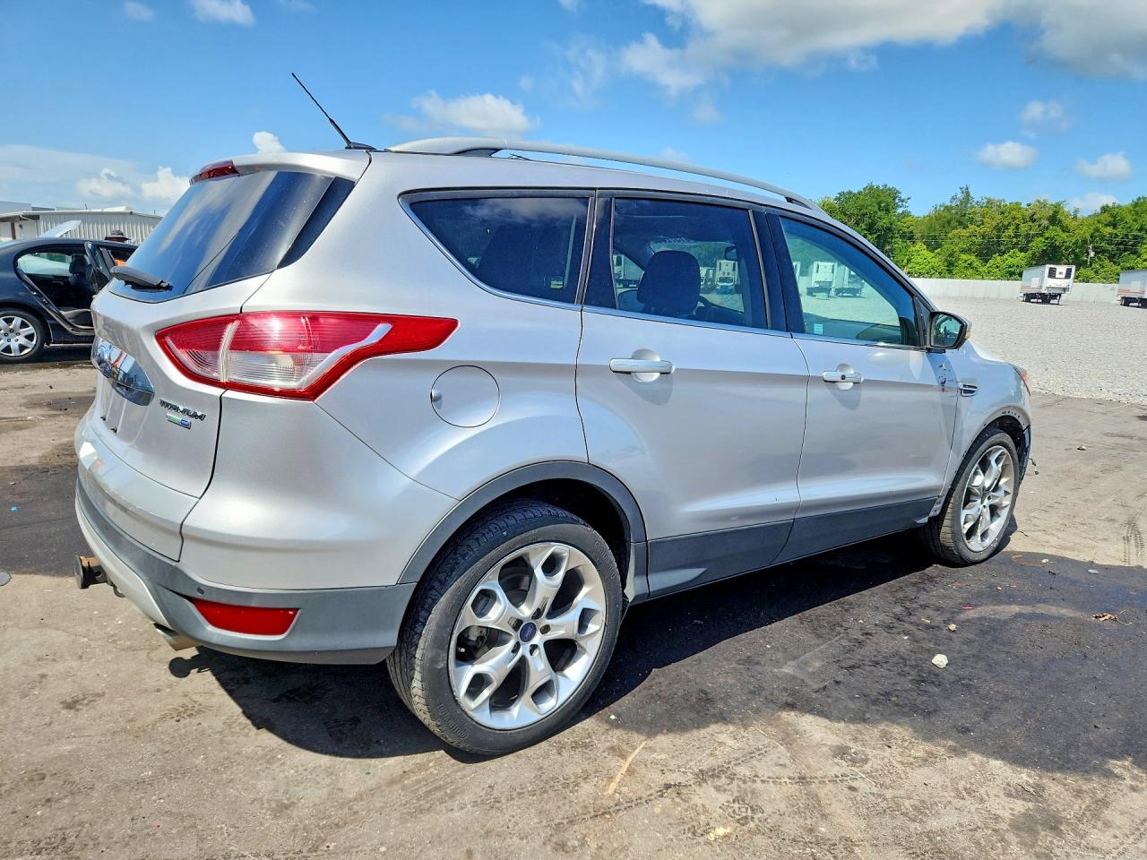 2015 Ford Escape Titanium Silver vin: 1FMCU9J91FUC46605