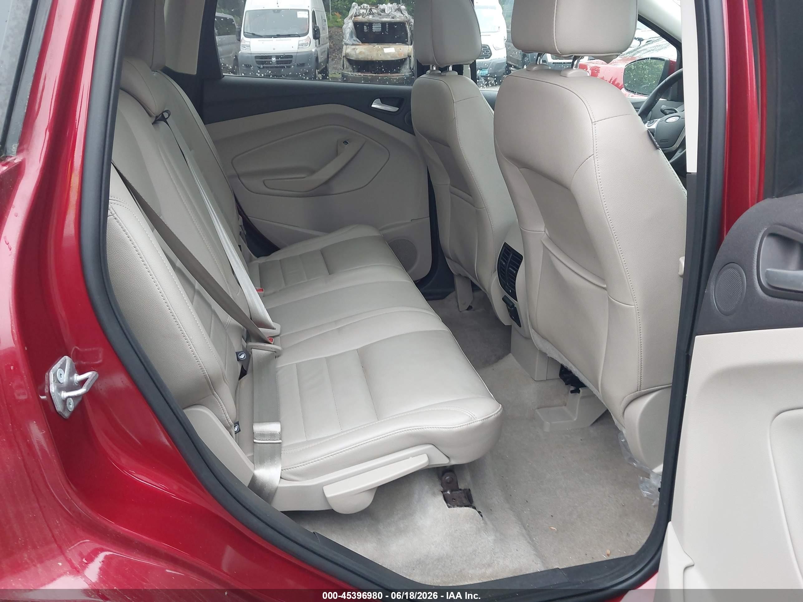 2015 Ford Escape Titanium Red vin: 1FMCU9J91FUC53344