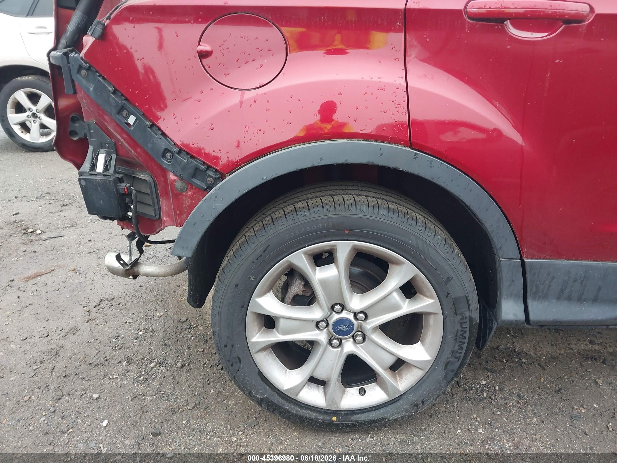 2015 Ford Escape Titanium Red vin: 1FMCU9J91FUC53344