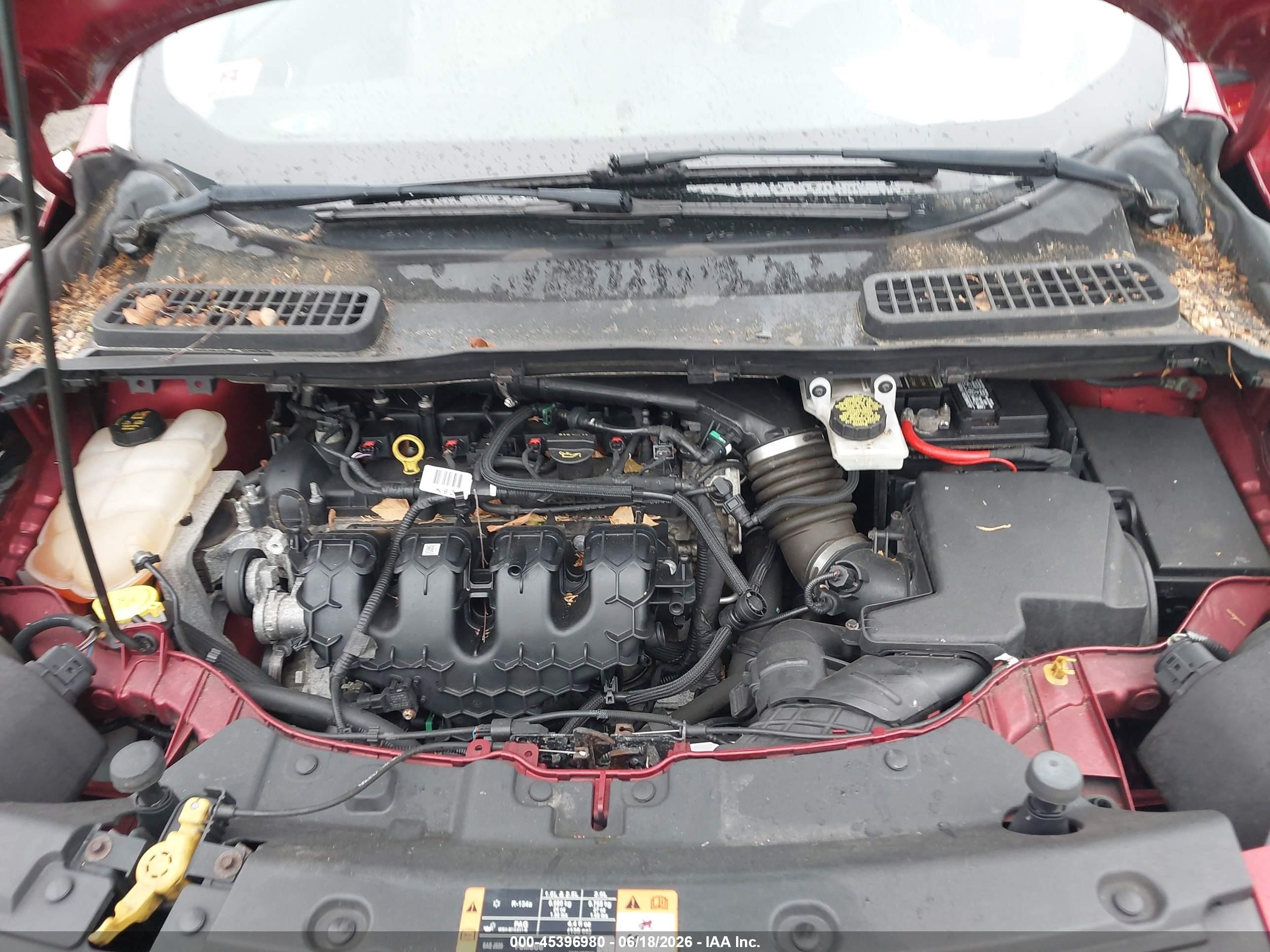 2015 Ford Escape Titanium Red vin: 1FMCU9J91FUC53344