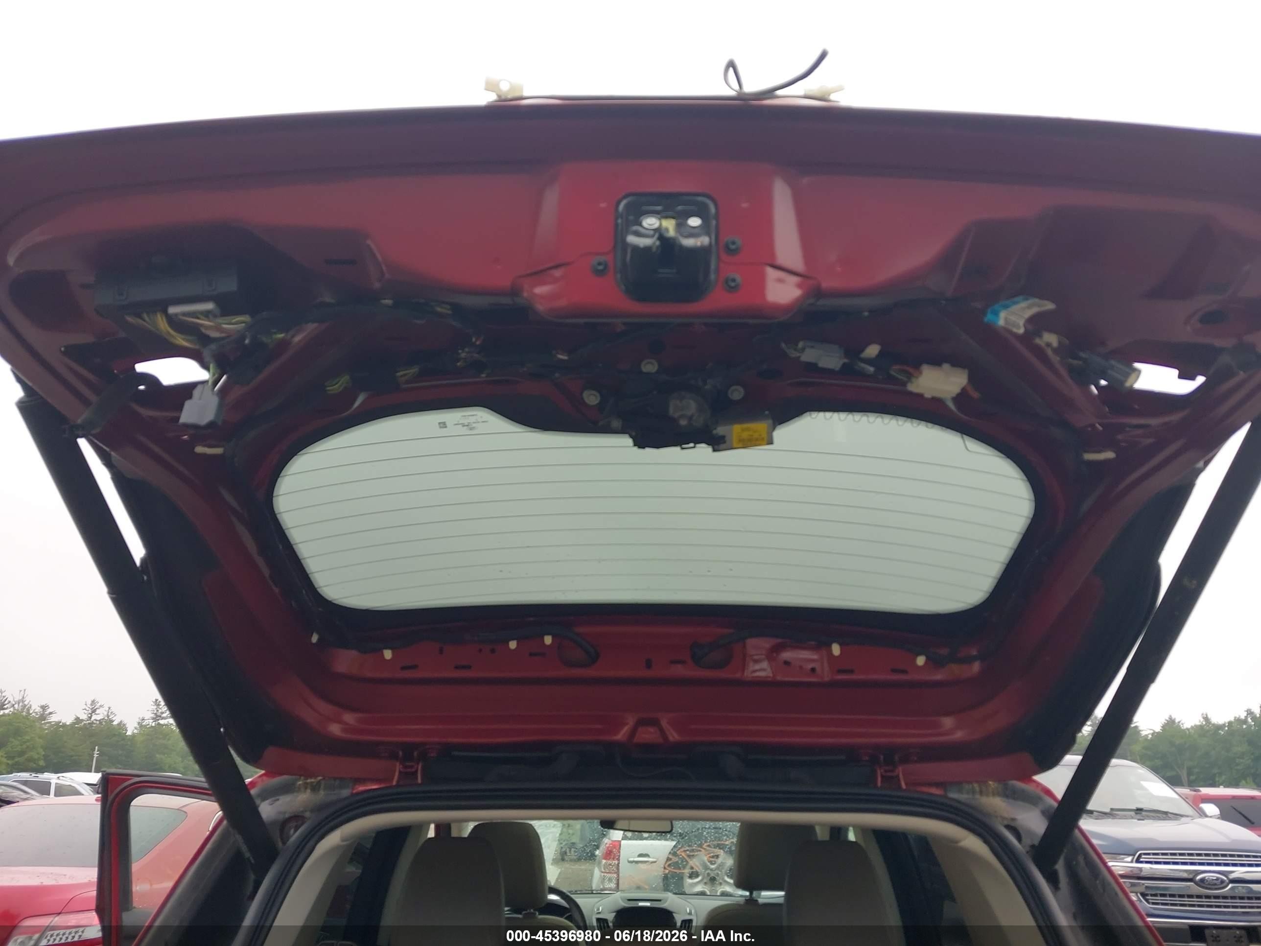 2015 Ford Escape Titanium Red vin: 1FMCU9J91FUC53344