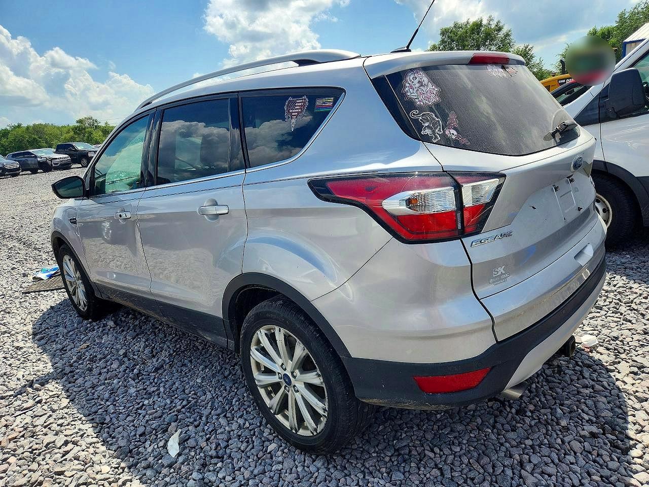 2017 Ford Escape Titanium Silver vin: 1FMCU9J91HUE25066