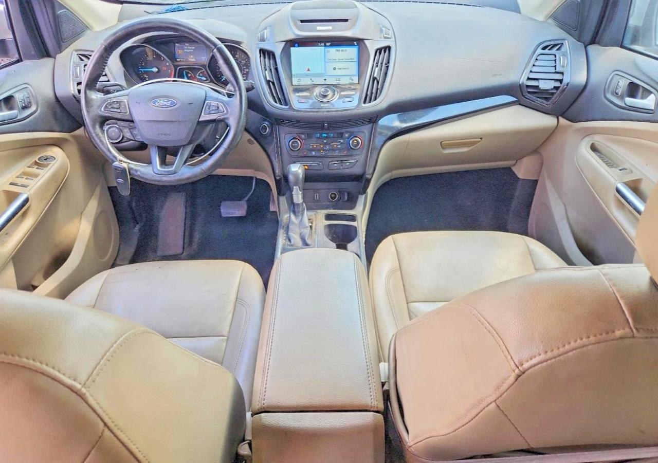 2017 Ford Escape Titanium Silver vin: 1FMCU9J91HUE25066