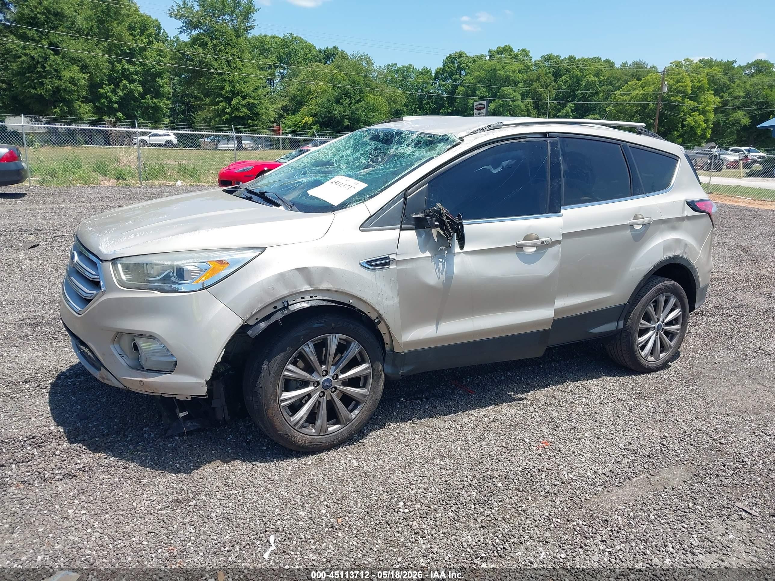 2018 Ford Escape Titanium Beige vin: 1FMCU9J91JUD62055