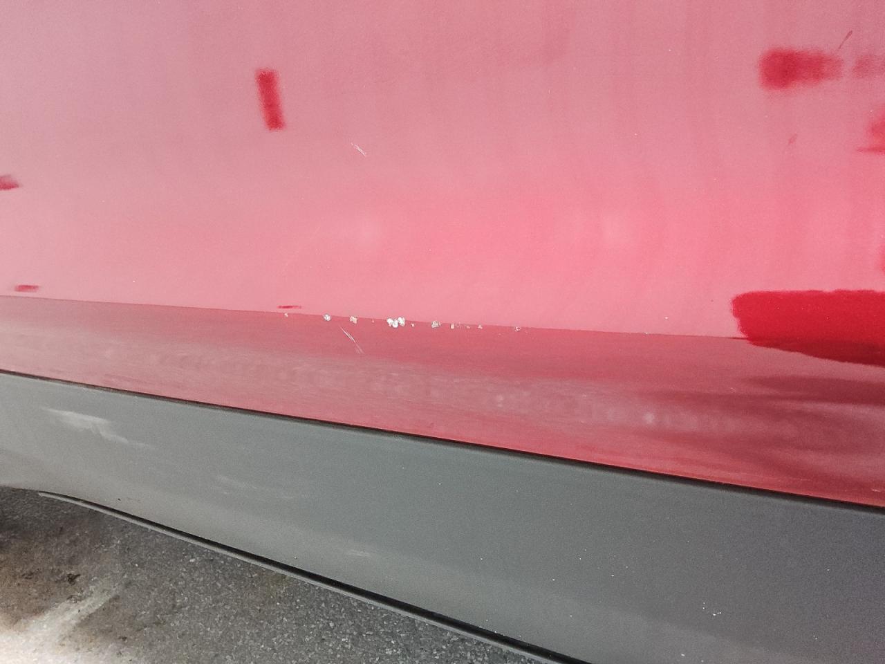 2013 Ford Escape Titanium Red vin: 1FMCU9J92DUA29402 Damage: Left Front Door, Heavy Scratch, 1 To 2 Inches