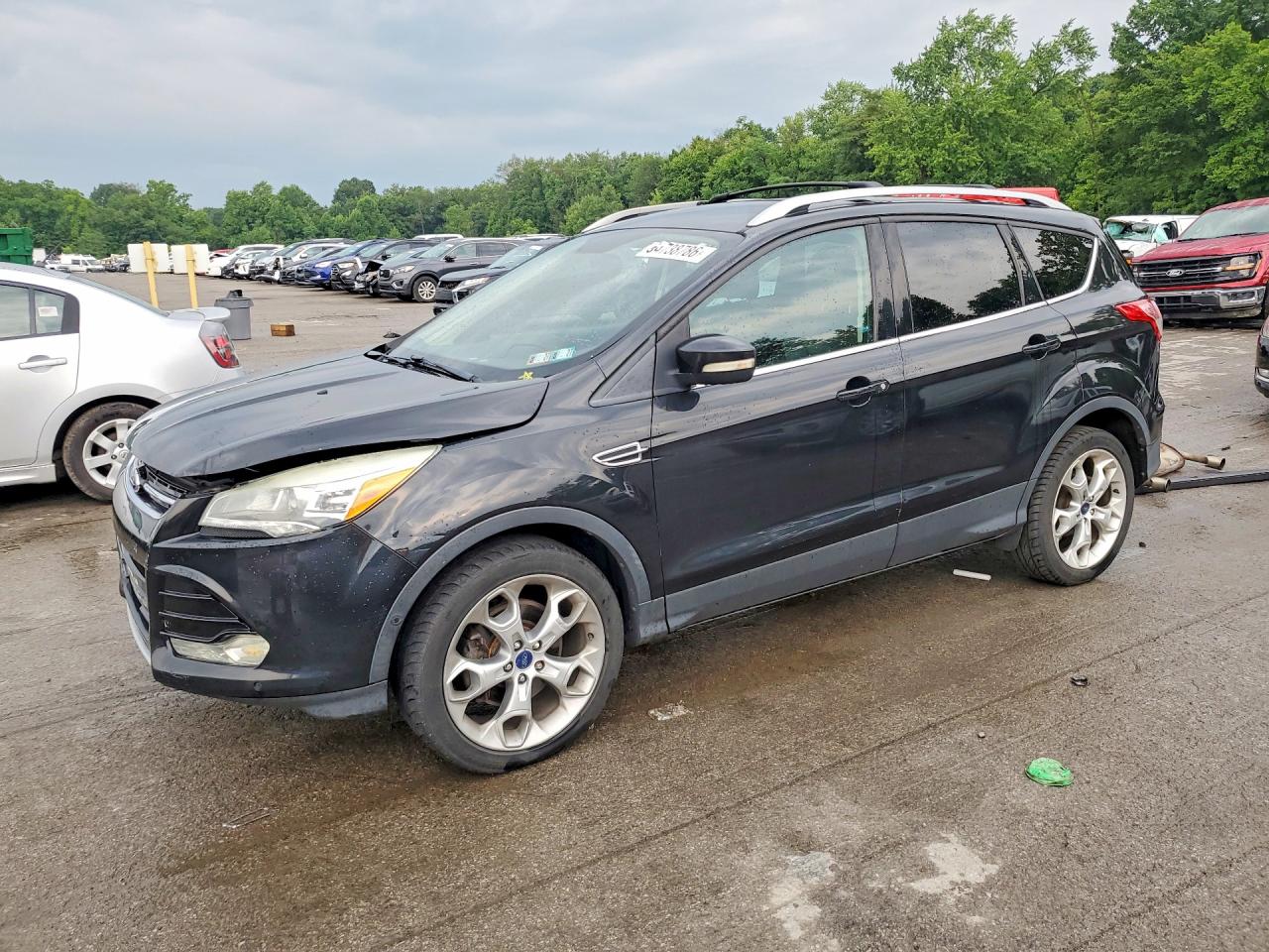 2013 Ford Escape Titanium Black vin: 1FMCU9J92DUB18208
