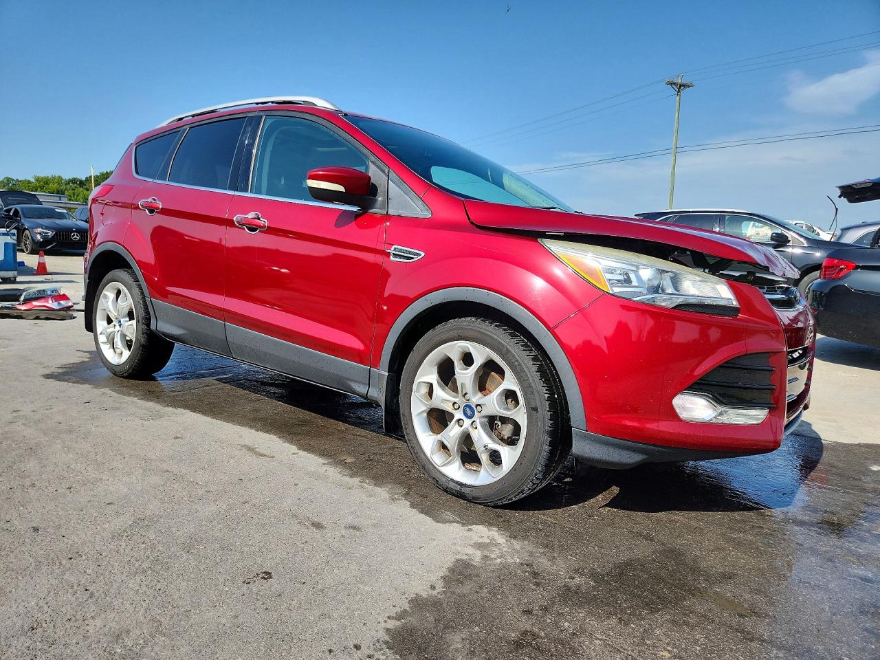 2013 Ford Escape Titanium Коричневый vin: 1FMCU9J92DUB42587