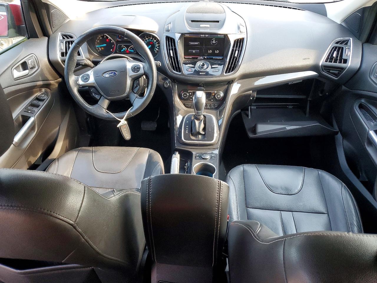 2013 Ford Escape Titanium Red vin: 1FMCU9J92DUB55470