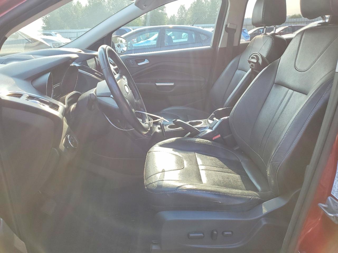 2013 Ford Escape Titanium Red vin: 1FMCU9J92DUB55470