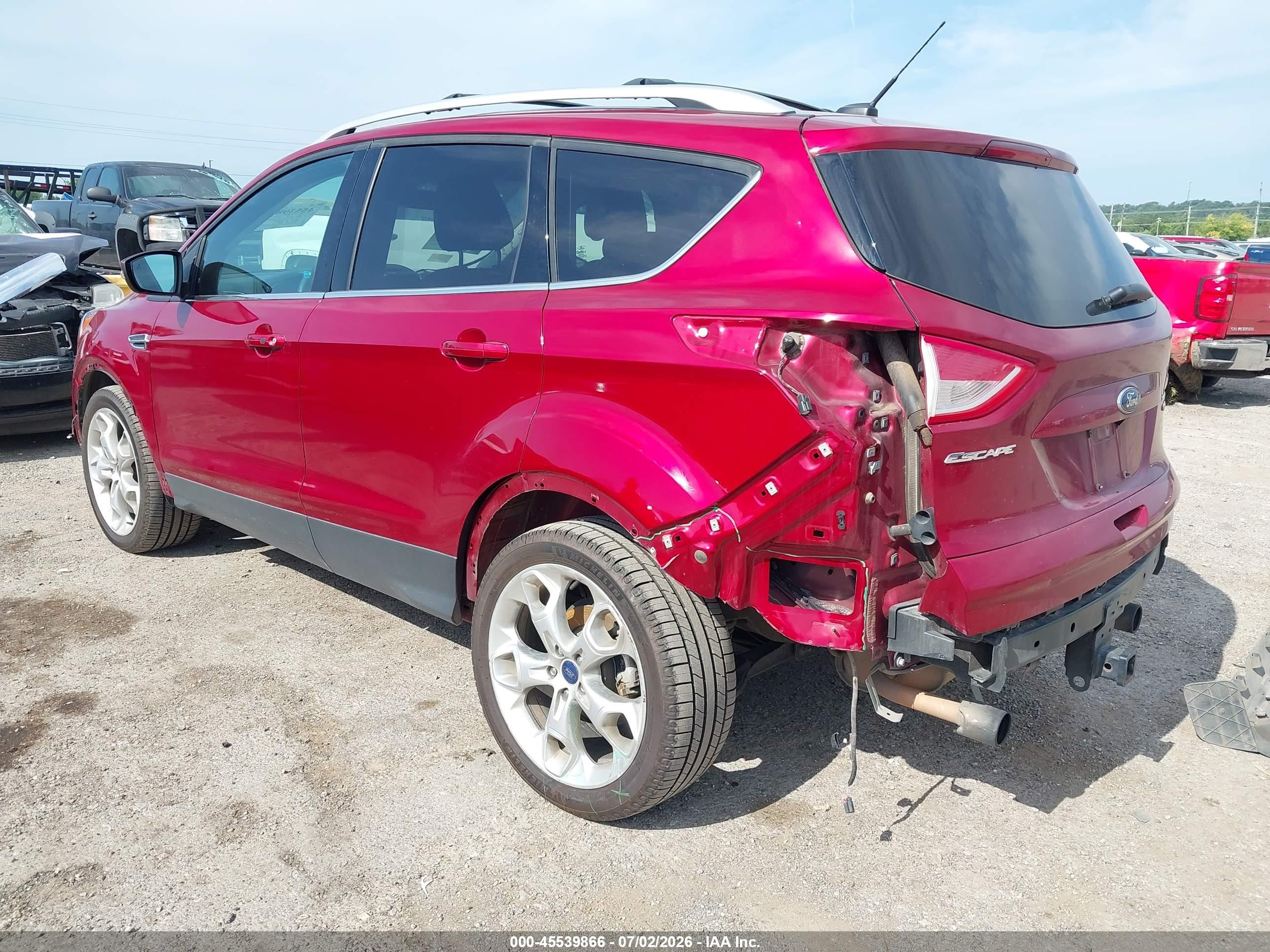 2013 Ford Escape Titanium Красный vin: 1FMCU9J92DUD09868