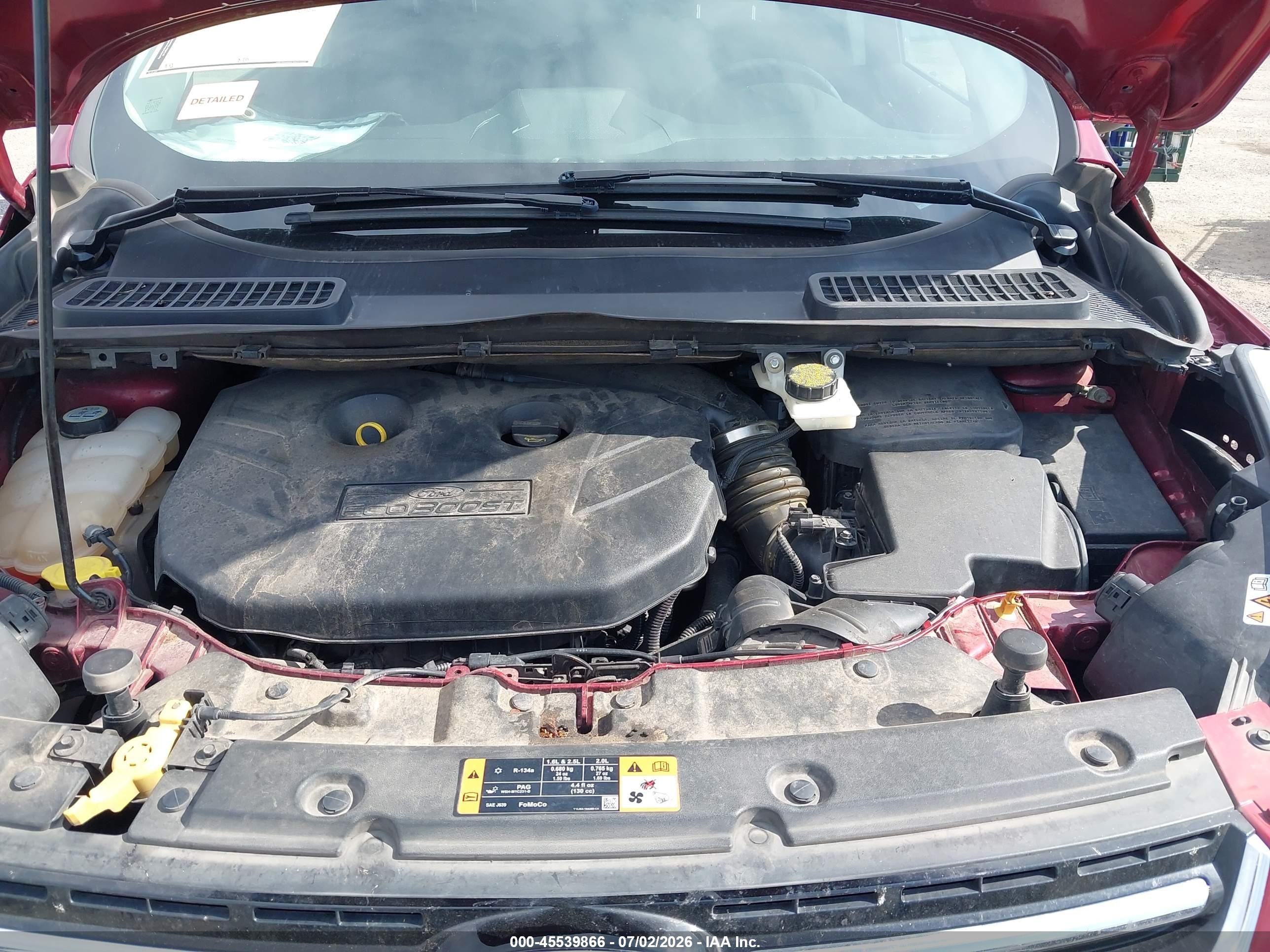 2013 Ford Escape Titanium Красный vin: 1FMCU9J92DUD09868