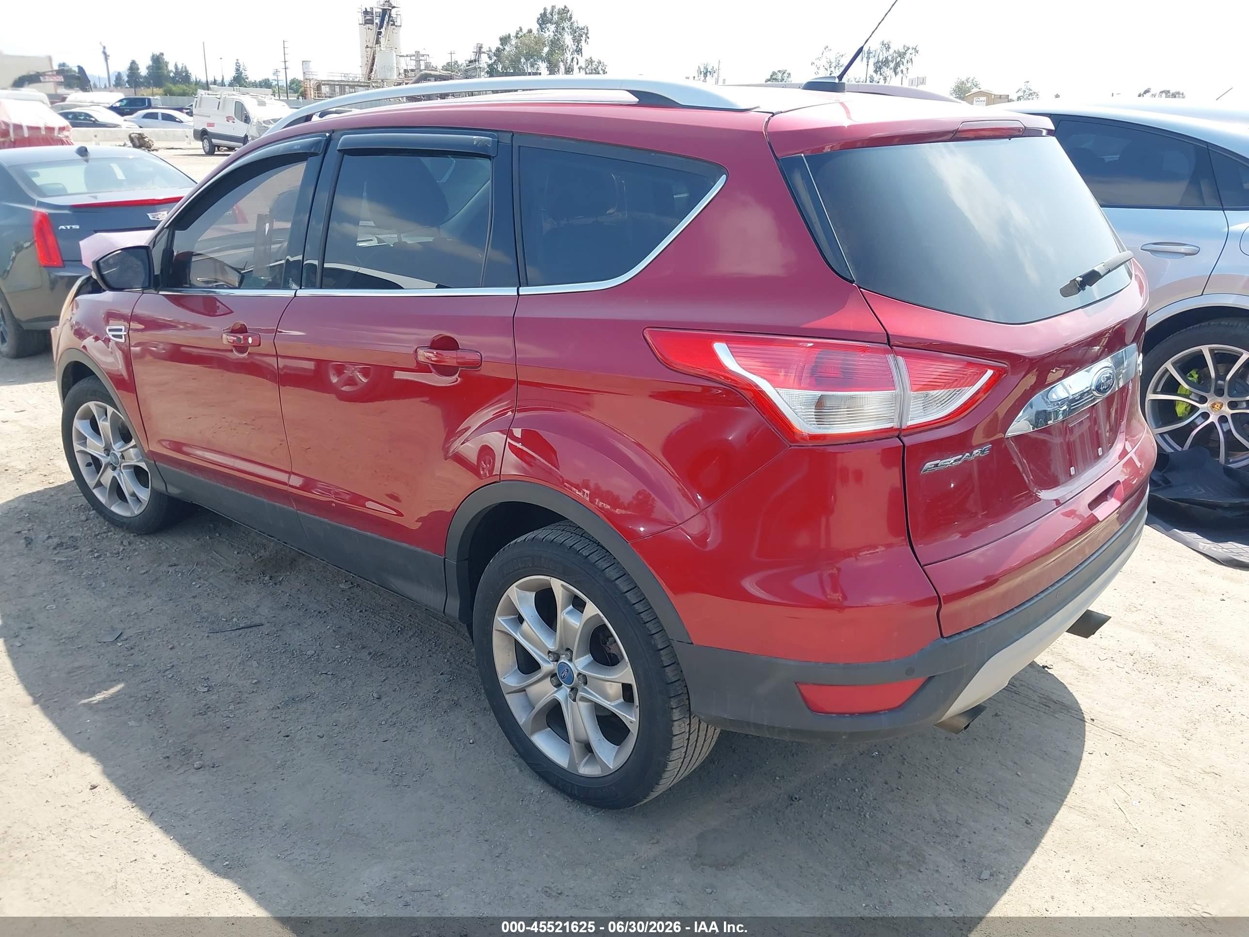 2014 Ford Escape Titanium Burgundy vin: 1FMCU9J92EUA31846