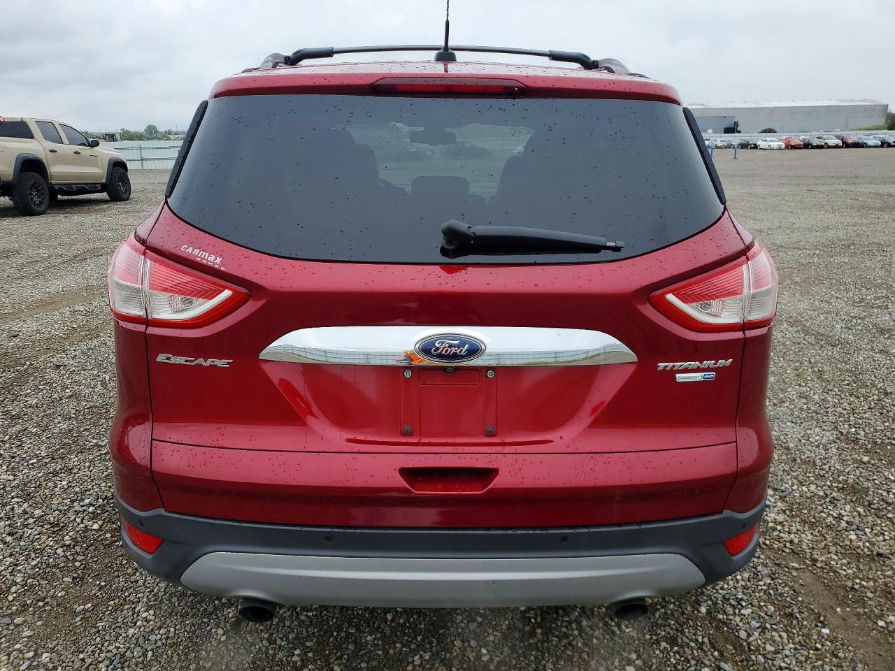 2014 Ford Escape Titanium Red vin: 1FMCU9J92EUA71389