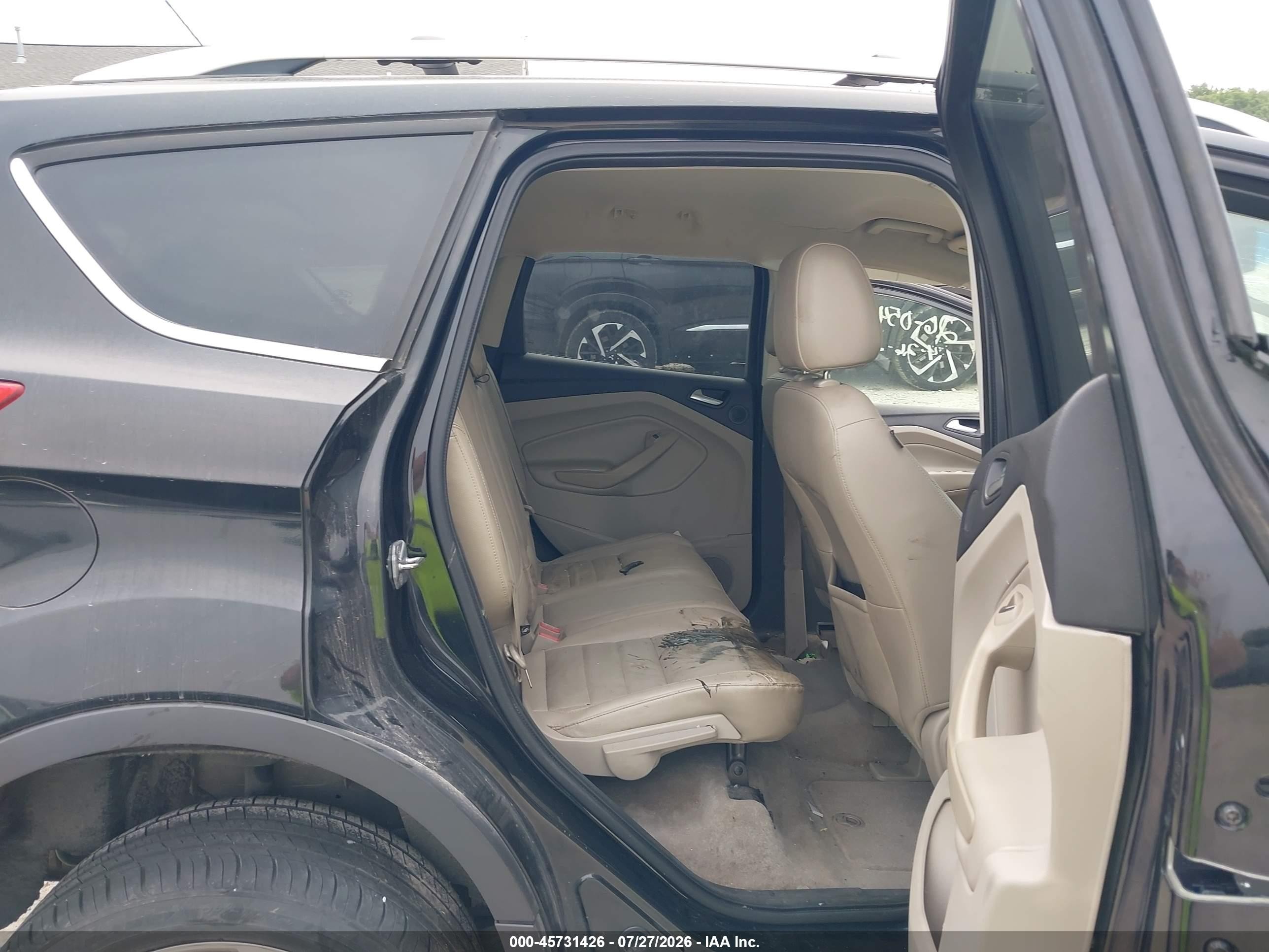 2014 Ford Escape Titanium Черный vin: 1FMCU9J92EUB59102