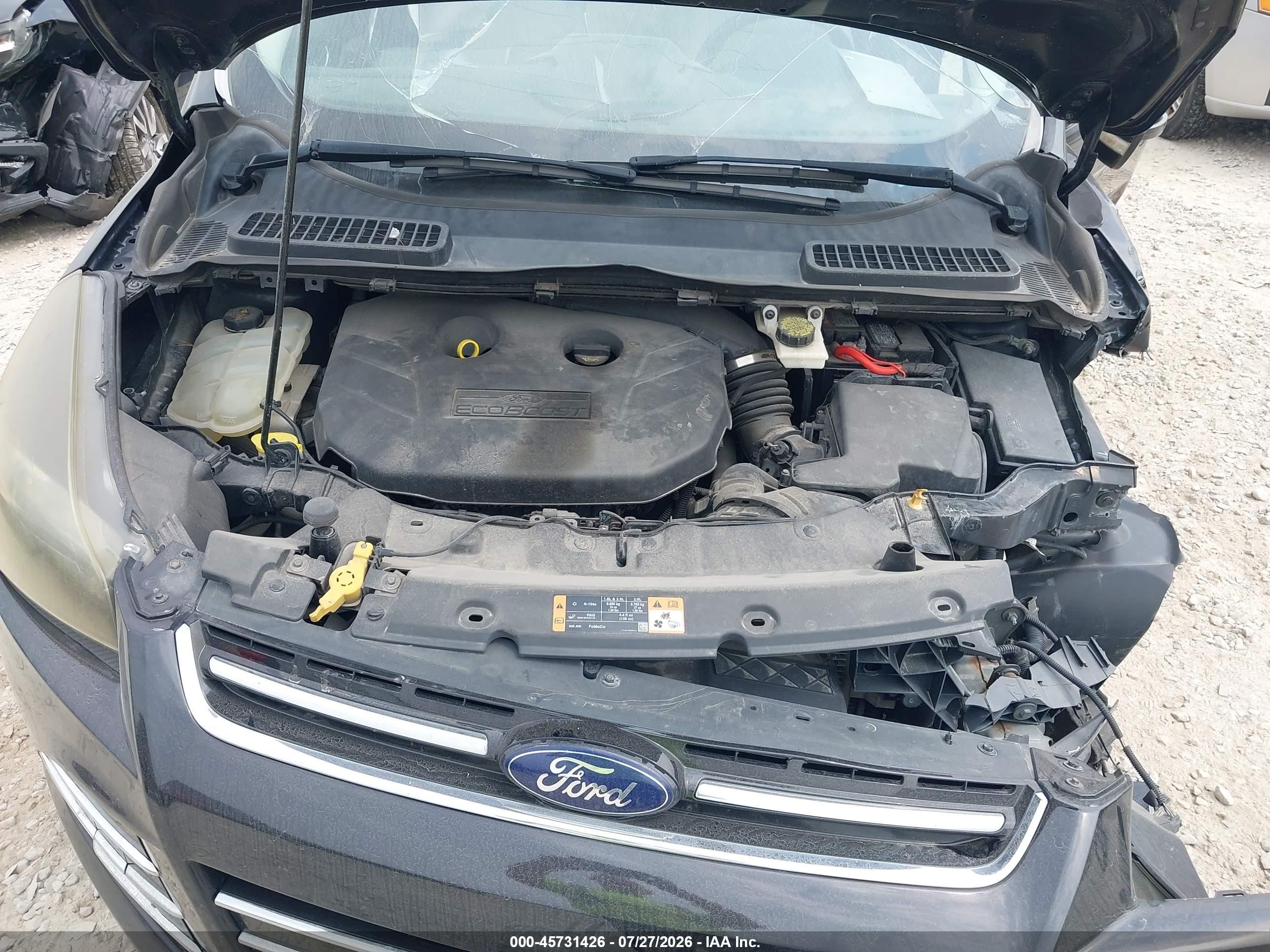 2014 Ford Escape Titanium Черный vin: 1FMCU9J92EUB59102