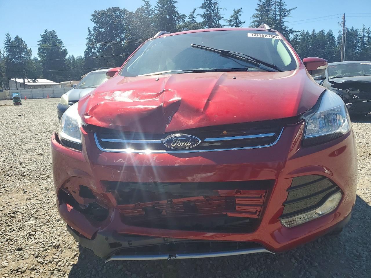 2014 Ford Escape Titanium Red vin: 1FMCU9J92EUB99762