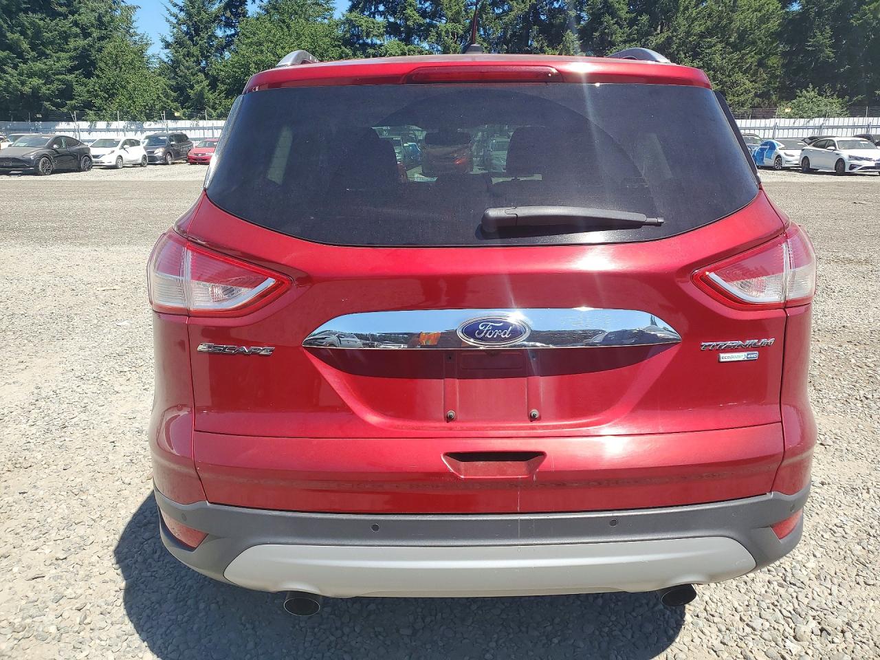 2014 Ford Escape Titanium Red vin: 1FMCU9J92EUB99762