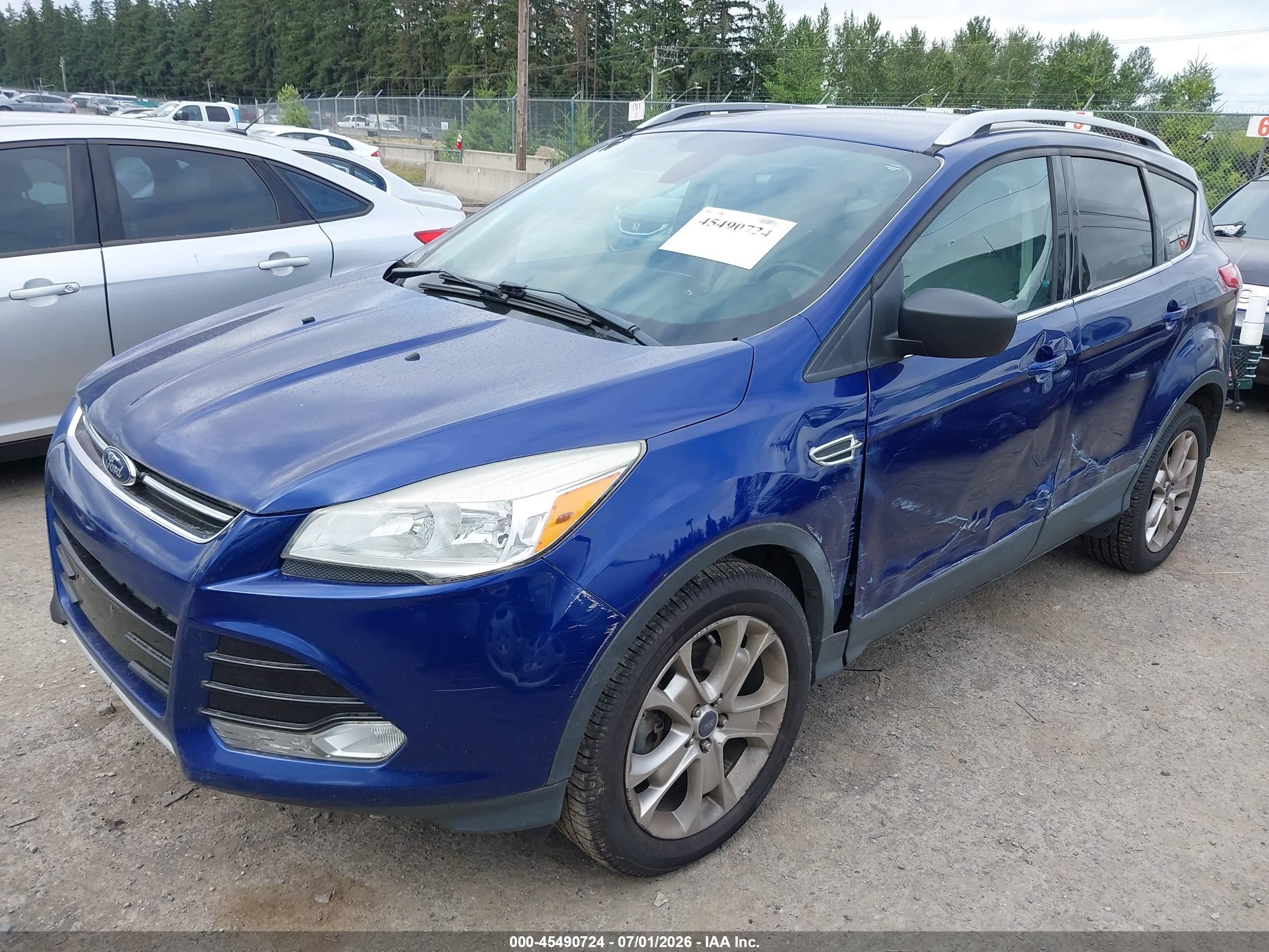 2014 Ford Escape Titanium Blue vin: 1FMCU9J92EUC38995