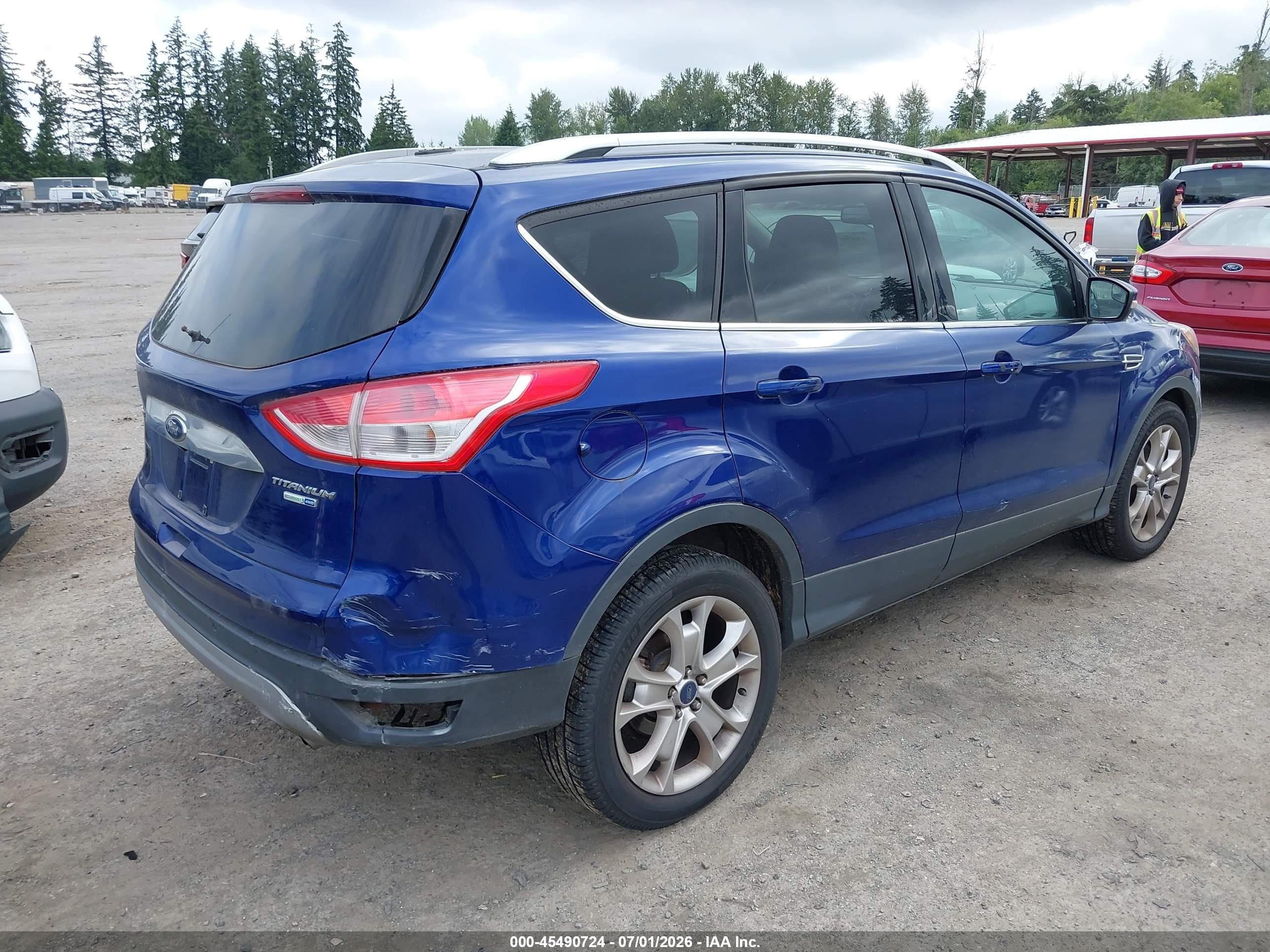 2014 Ford Escape Titanium Blue vin: 1FMCU9J92EUC38995