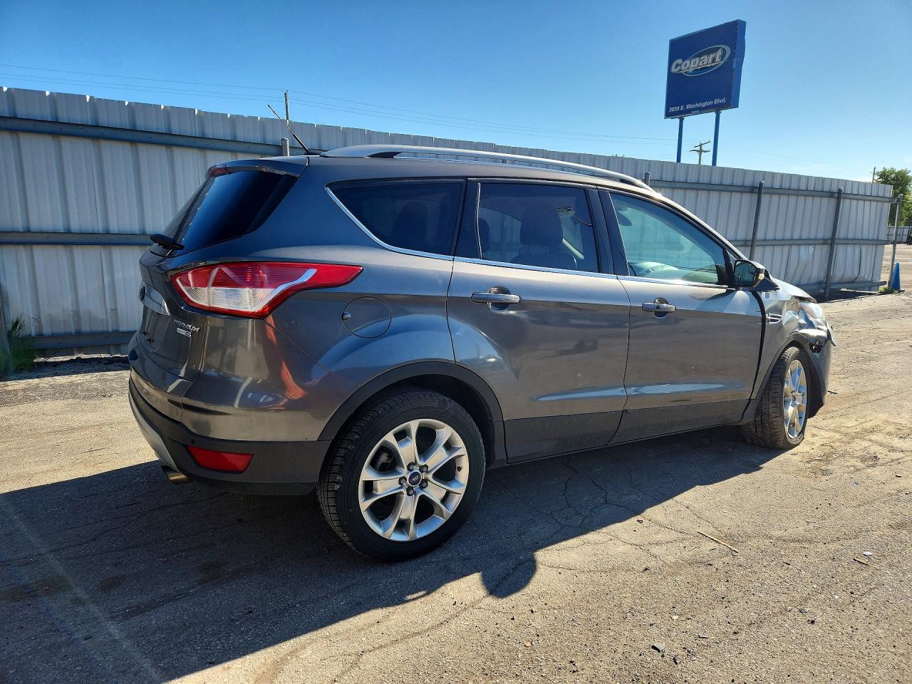2014 Ford Escape Titanium Gray vin: 1FMCU9J92EUC85783