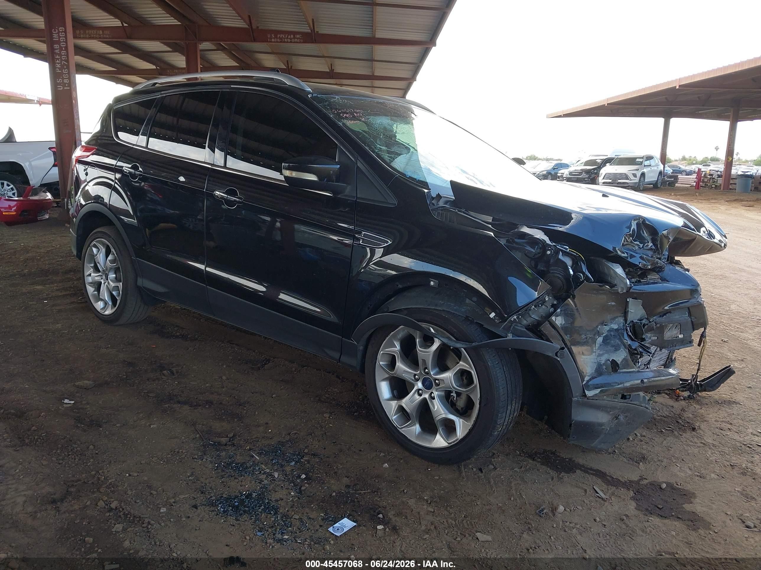 2014 Ford Escape Titanium Черный vin: 1FMCU9J92EUD12660