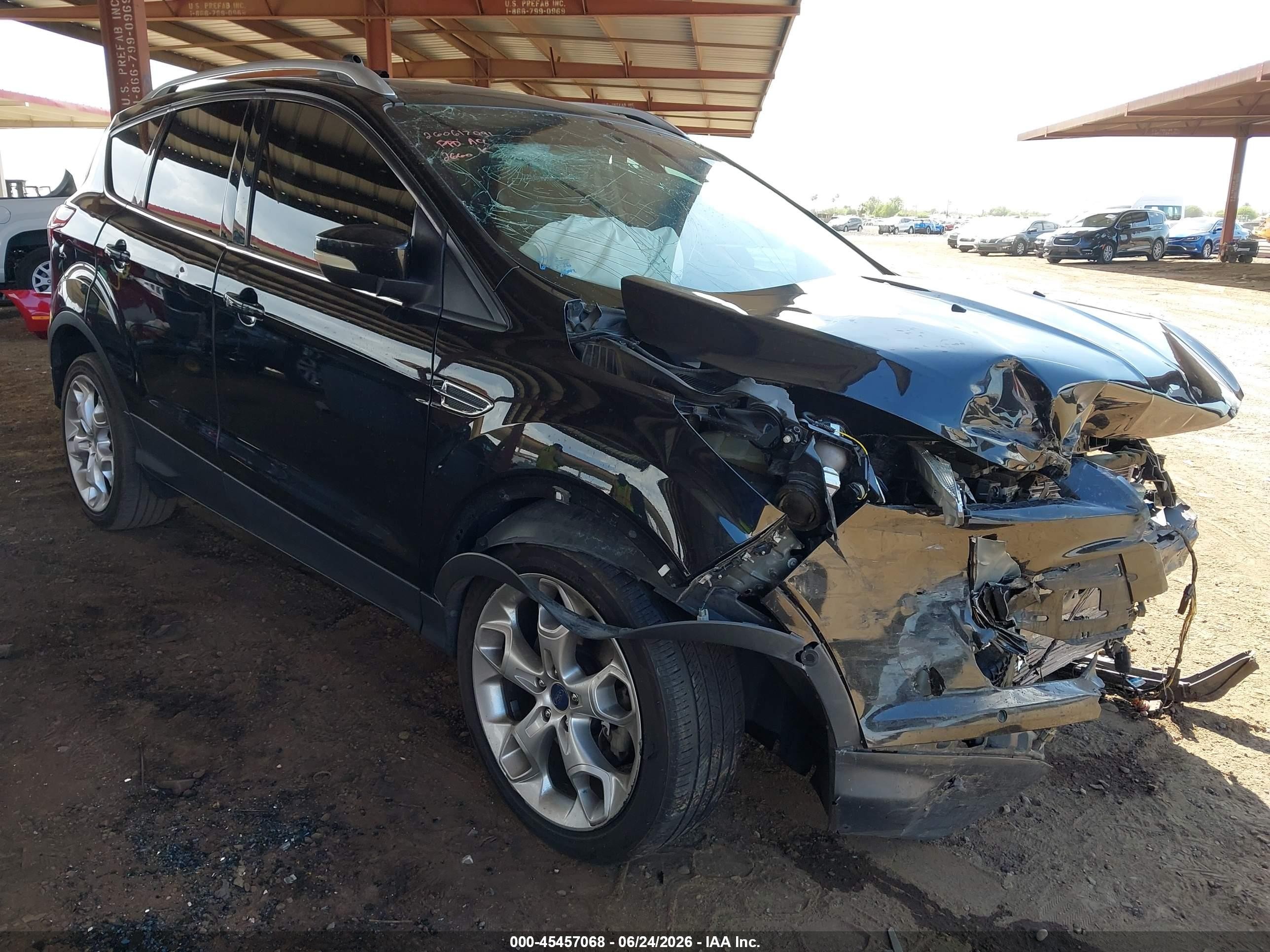 2014 Ford Escape Titanium Черный vin: 1FMCU9J92EUD12660