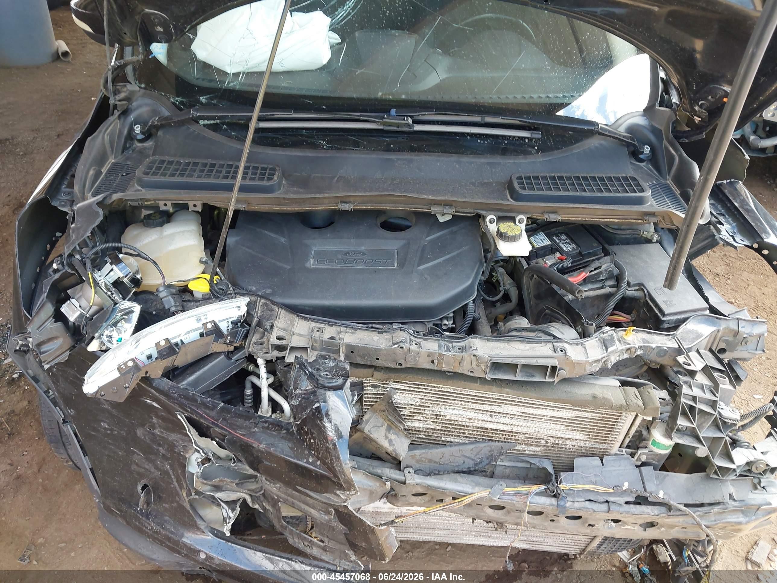 2014 Ford Escape Titanium Черный vin: 1FMCU9J92EUD12660