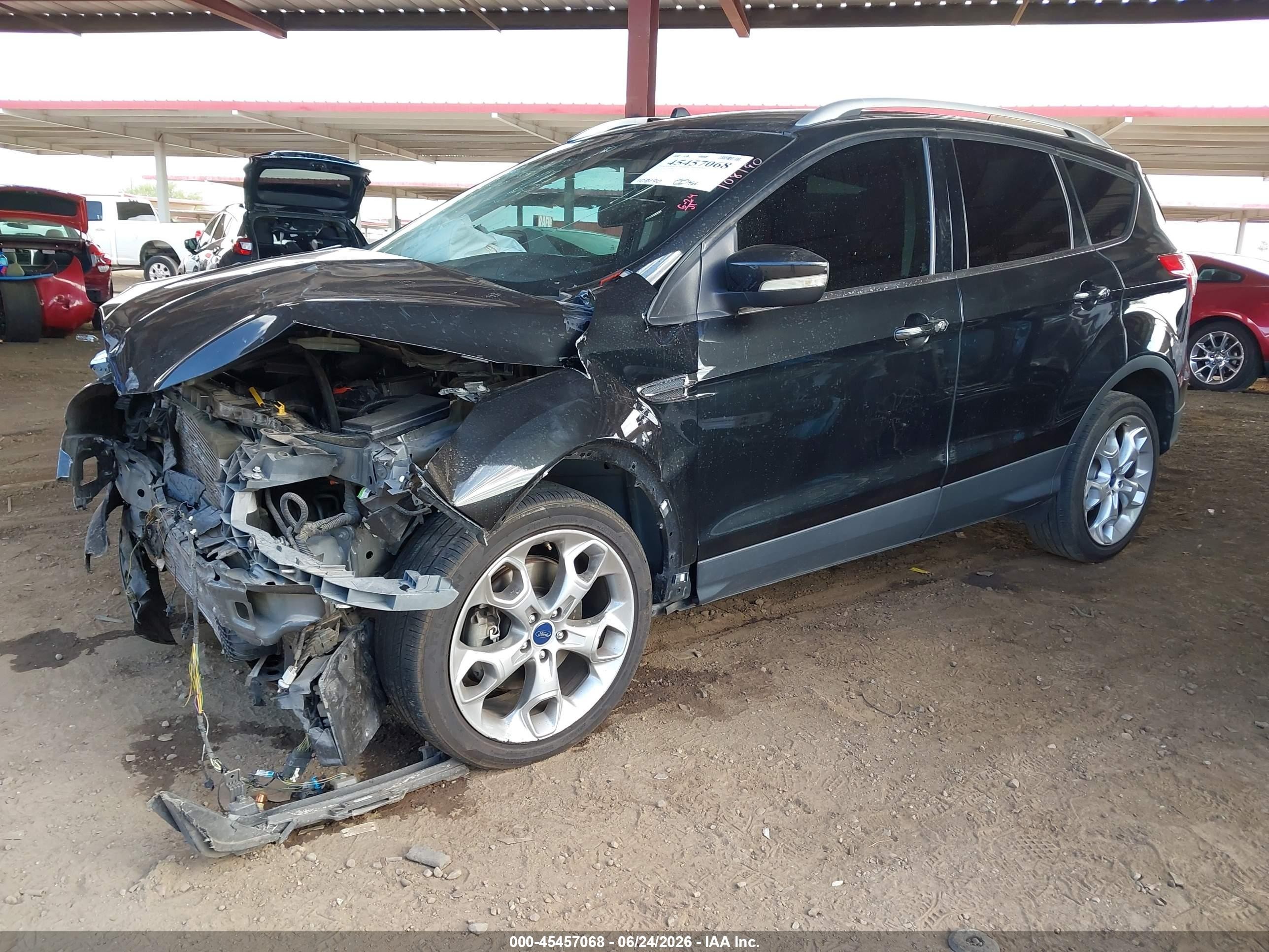 2014 Ford Escape Titanium Черный vin: 1FMCU9J92EUD12660