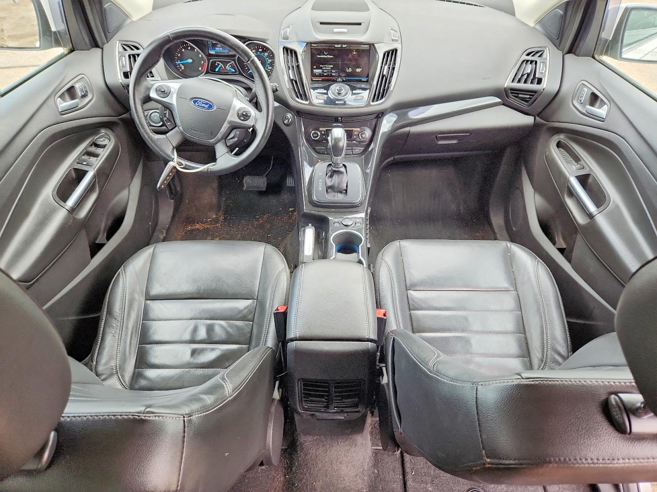 2014 Ford Escape Titanium White vin: 1FMCU9J92EUD63849