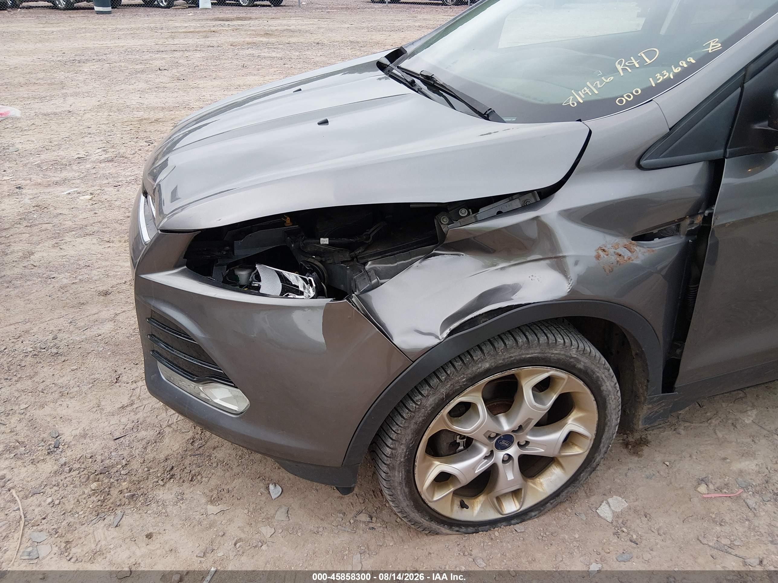 2014 Ford Escape Titanium Gray vin: 1FMCU9J92EUE40445
