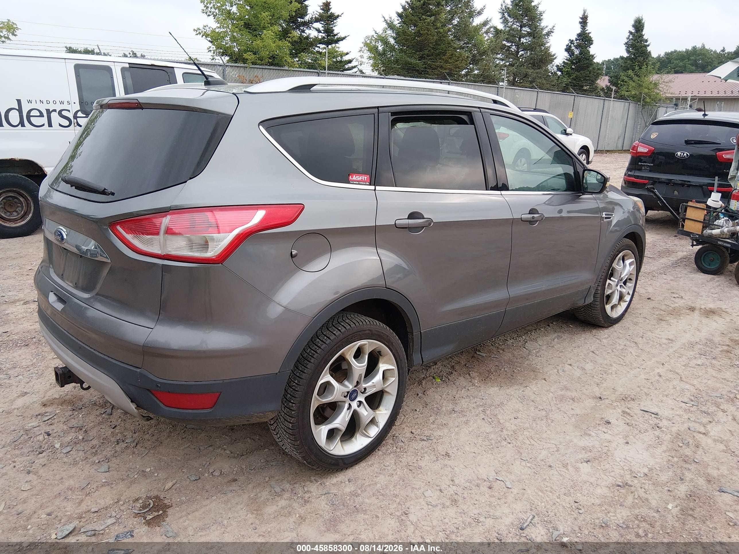 2014 Ford Escape Titanium Gray vin: 1FMCU9J92EUE40445