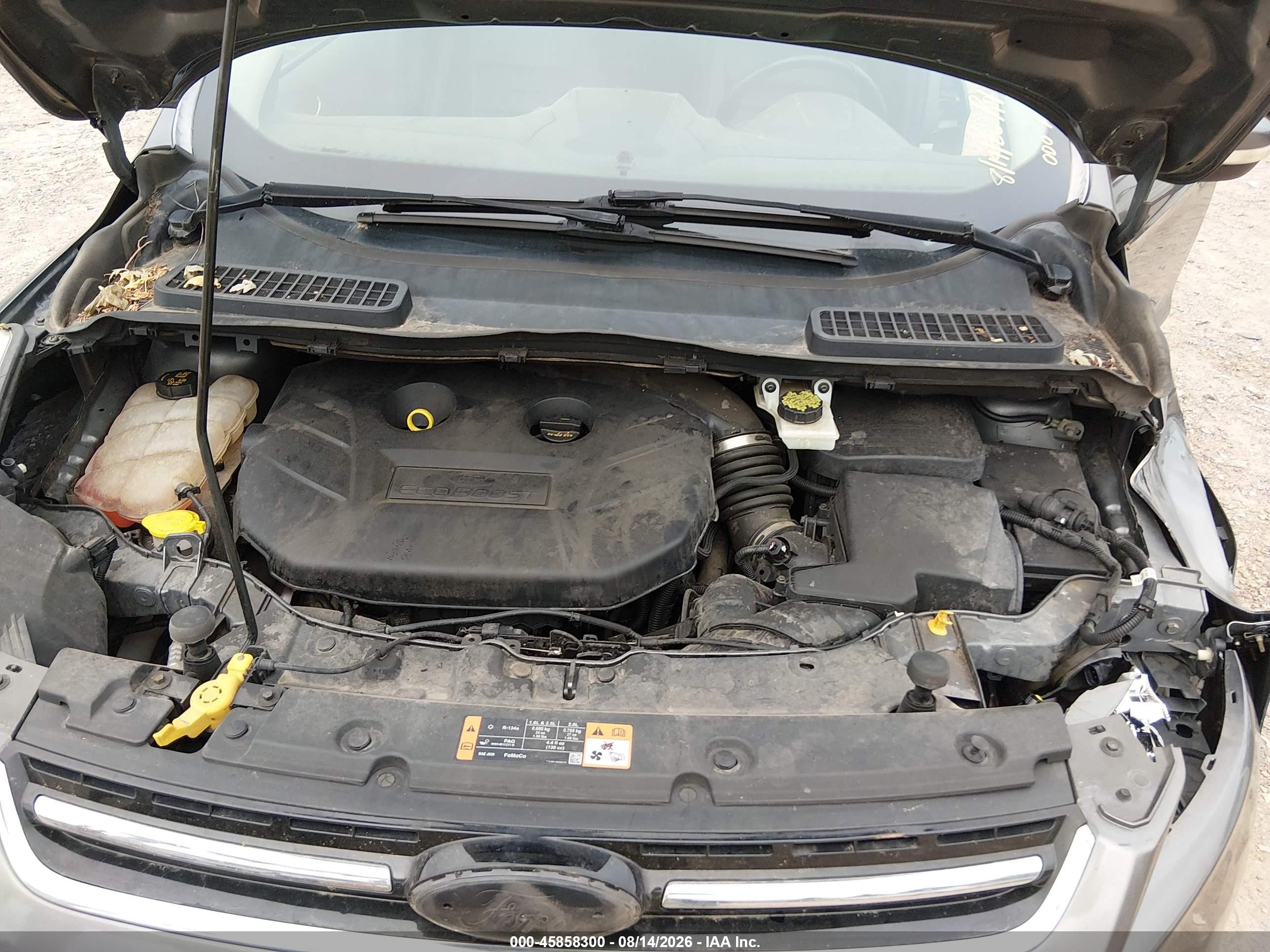2014 Ford Escape Titanium Gray vin: 1FMCU9J92EUE40445