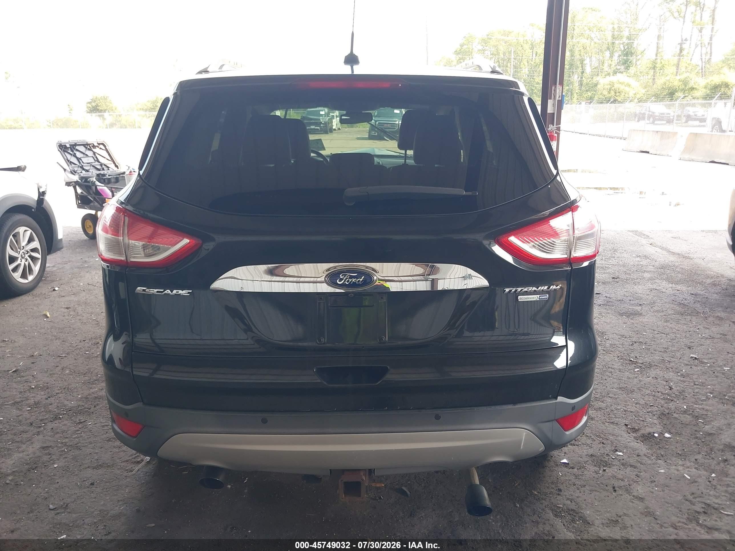 2015 Ford Escape Titanium Black vin: 1FMCU9J92FUB58338